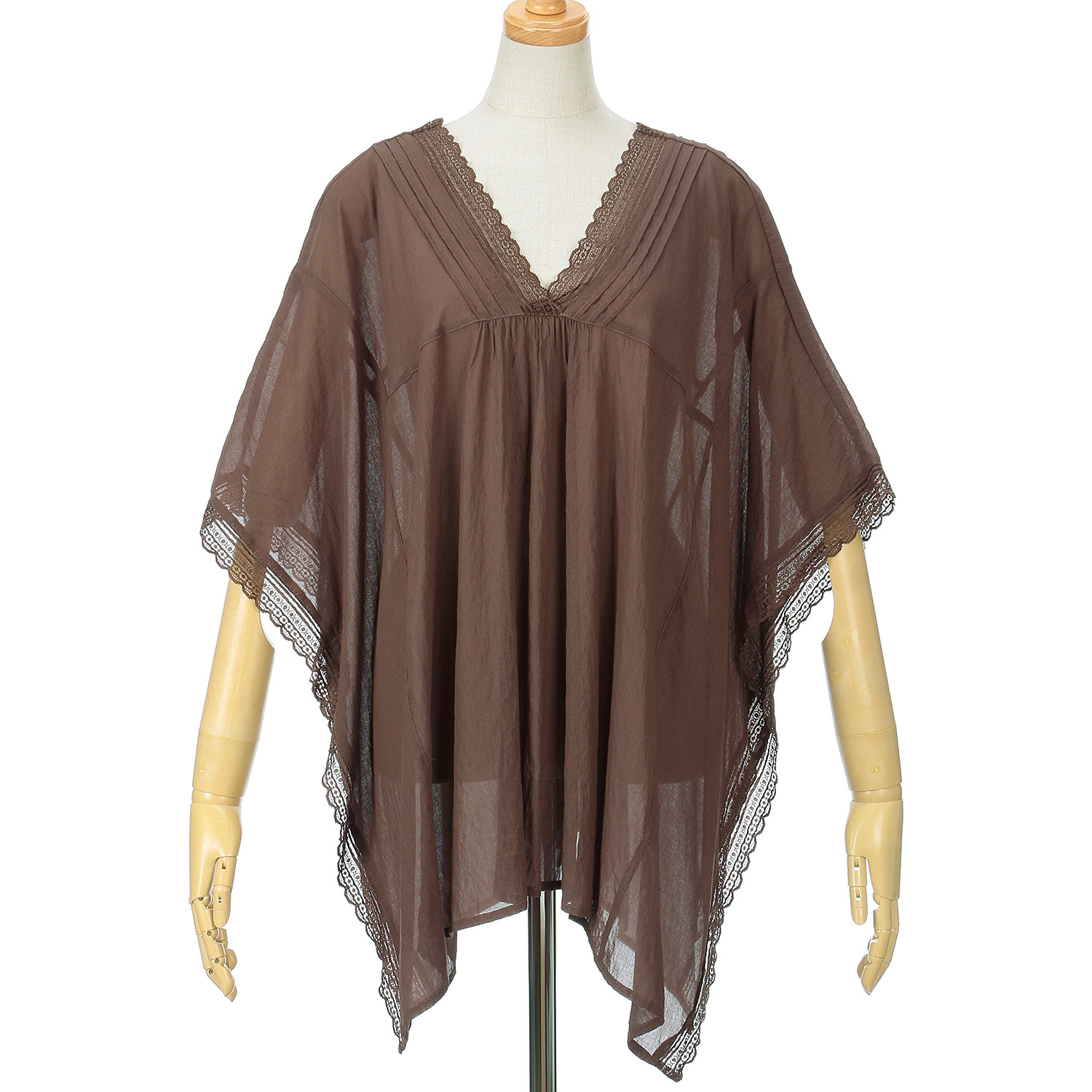 qout  T／R強撚気流染めブラウス