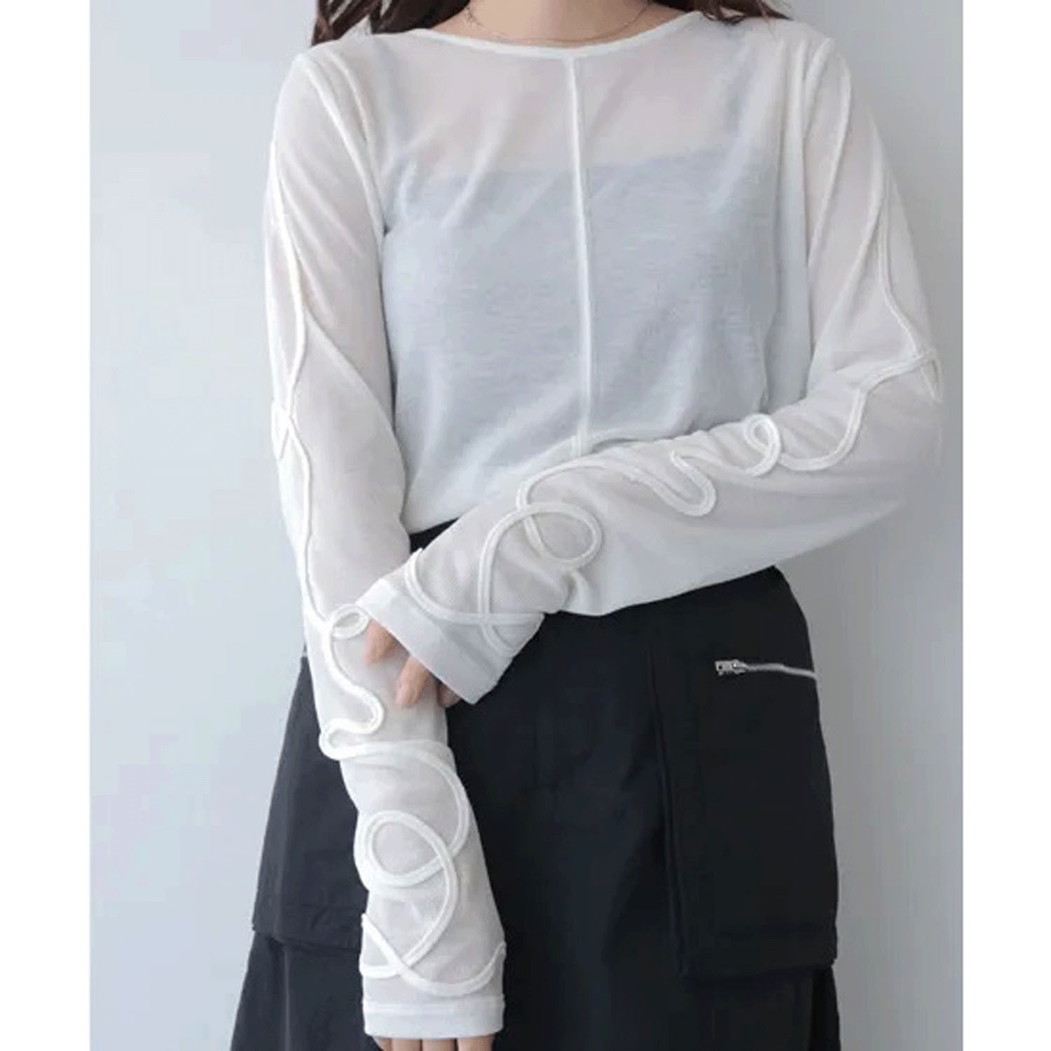 vingtrois  コード刺繍インナー - 画像6