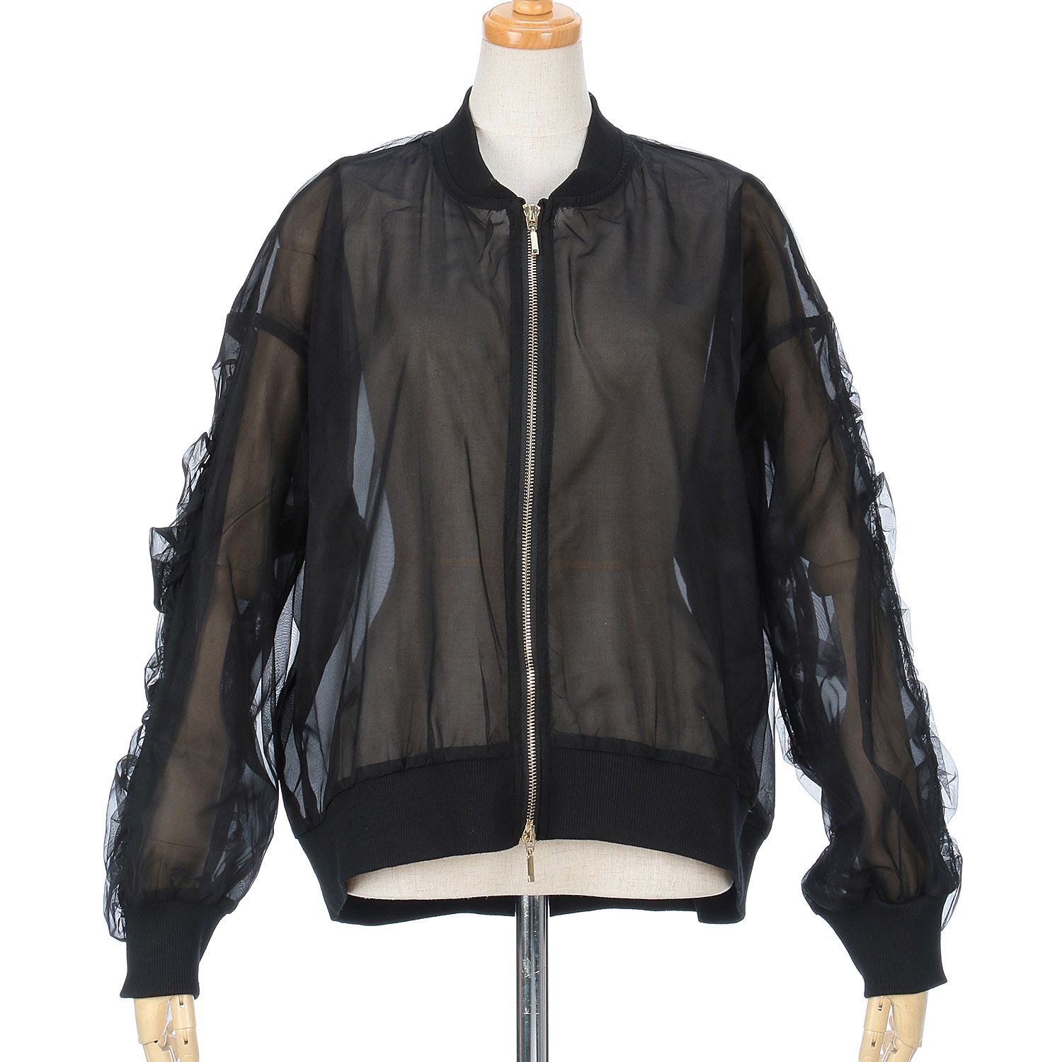 vingtrois  ソフトチュールブルゾン - 画像2