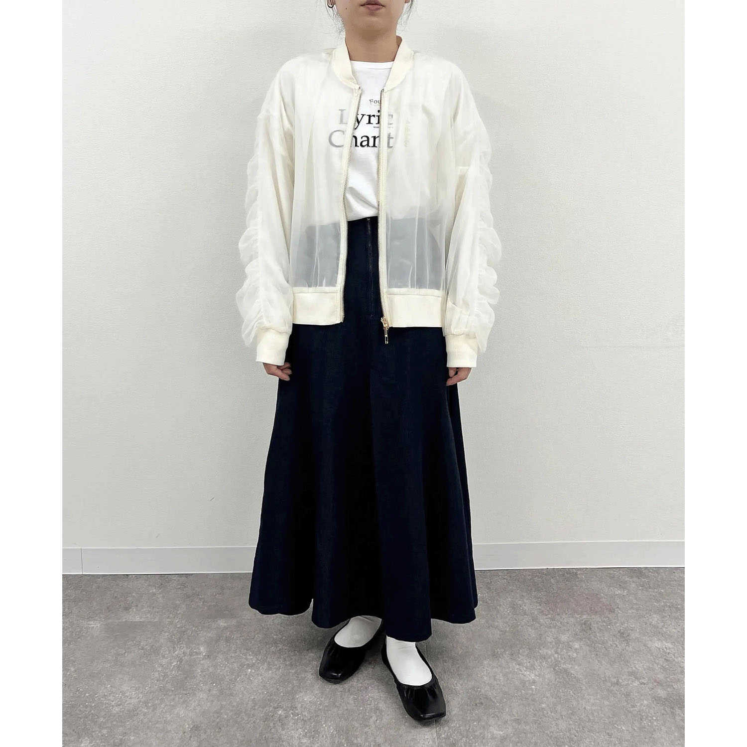 vingtrois  ソフトチュールブルゾン - 画像7