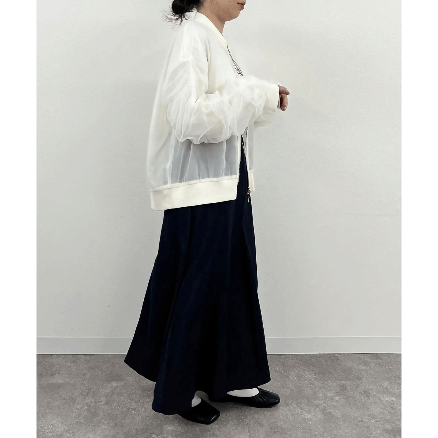 vingtrois  ソフトチュールブルゾン - 画像8