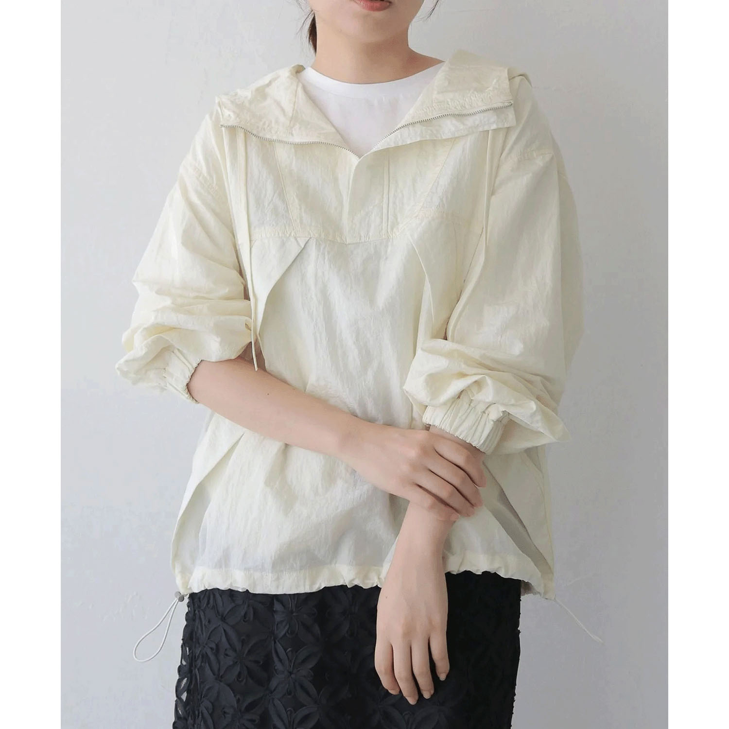 vingtrois  ブライトシアーアノラックパーカー