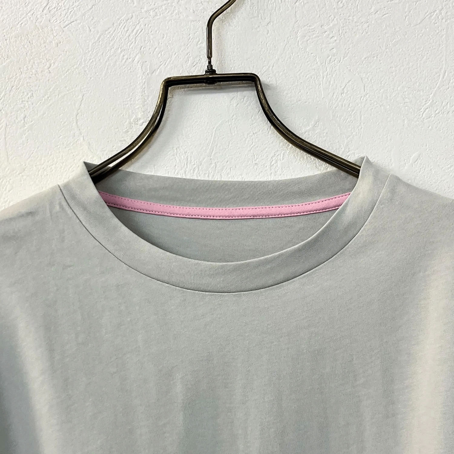 vingtrois 袖口シアー切替無地ロンT