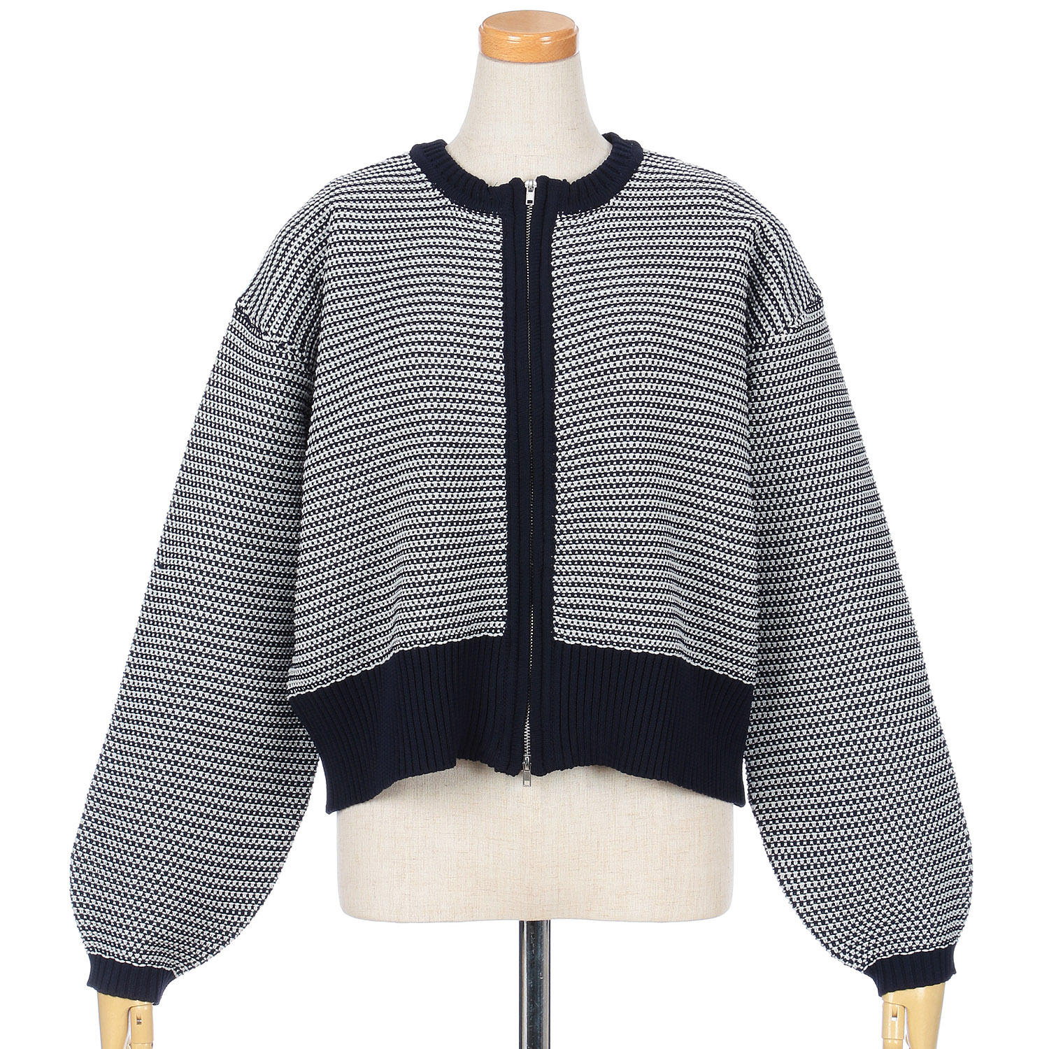 vingtrois ボーダーニットカーデ - 画像19