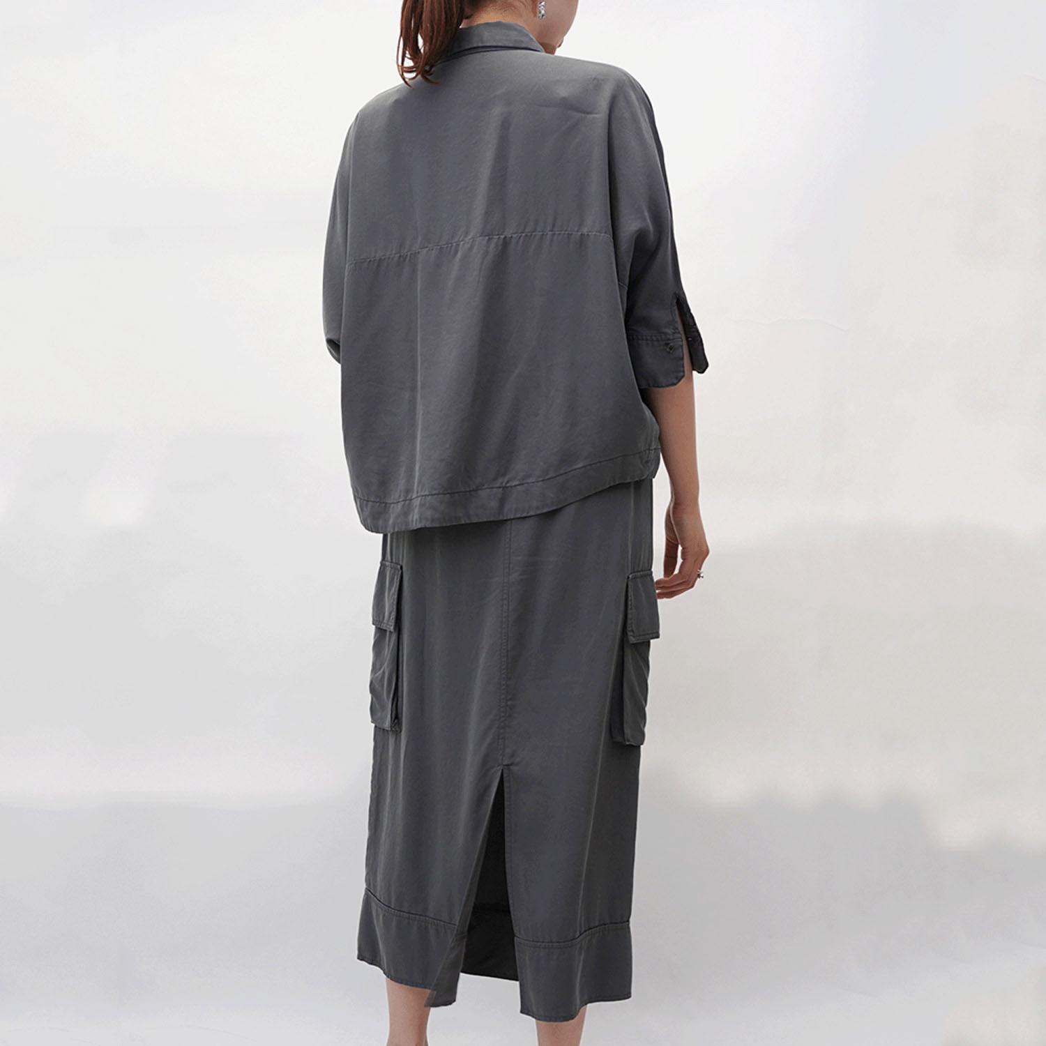 【Insta Live】33℃  バイオテンセル胸ポケとろみシャツ - 画像8