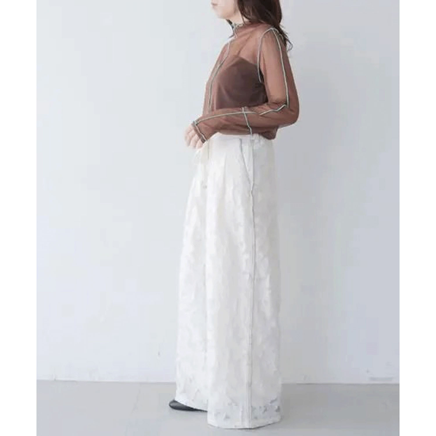 vingtrois シアージャカードパンツ - 画像6