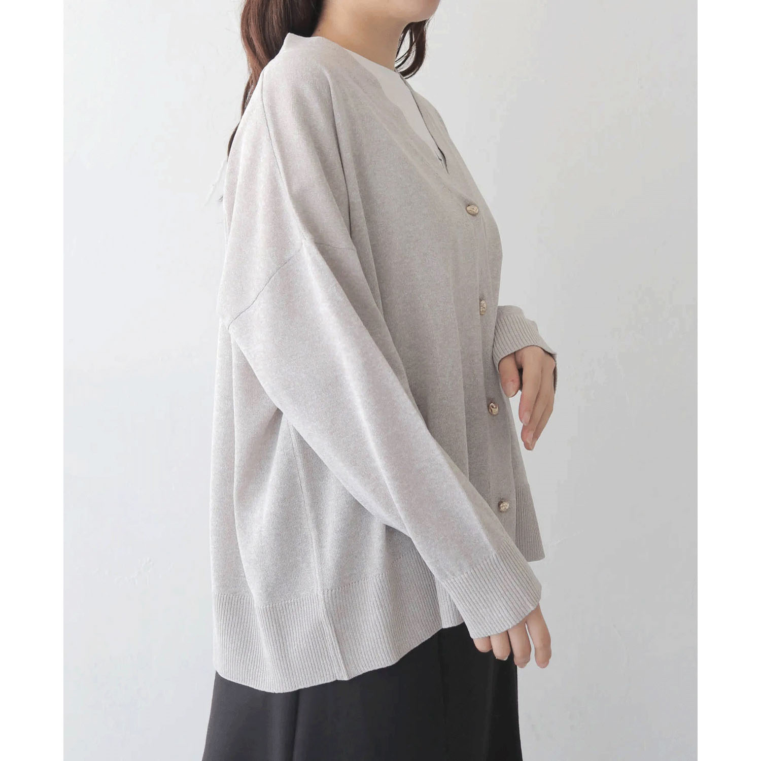 vingtrois UVカットリネンタッチカーデ - 画像3