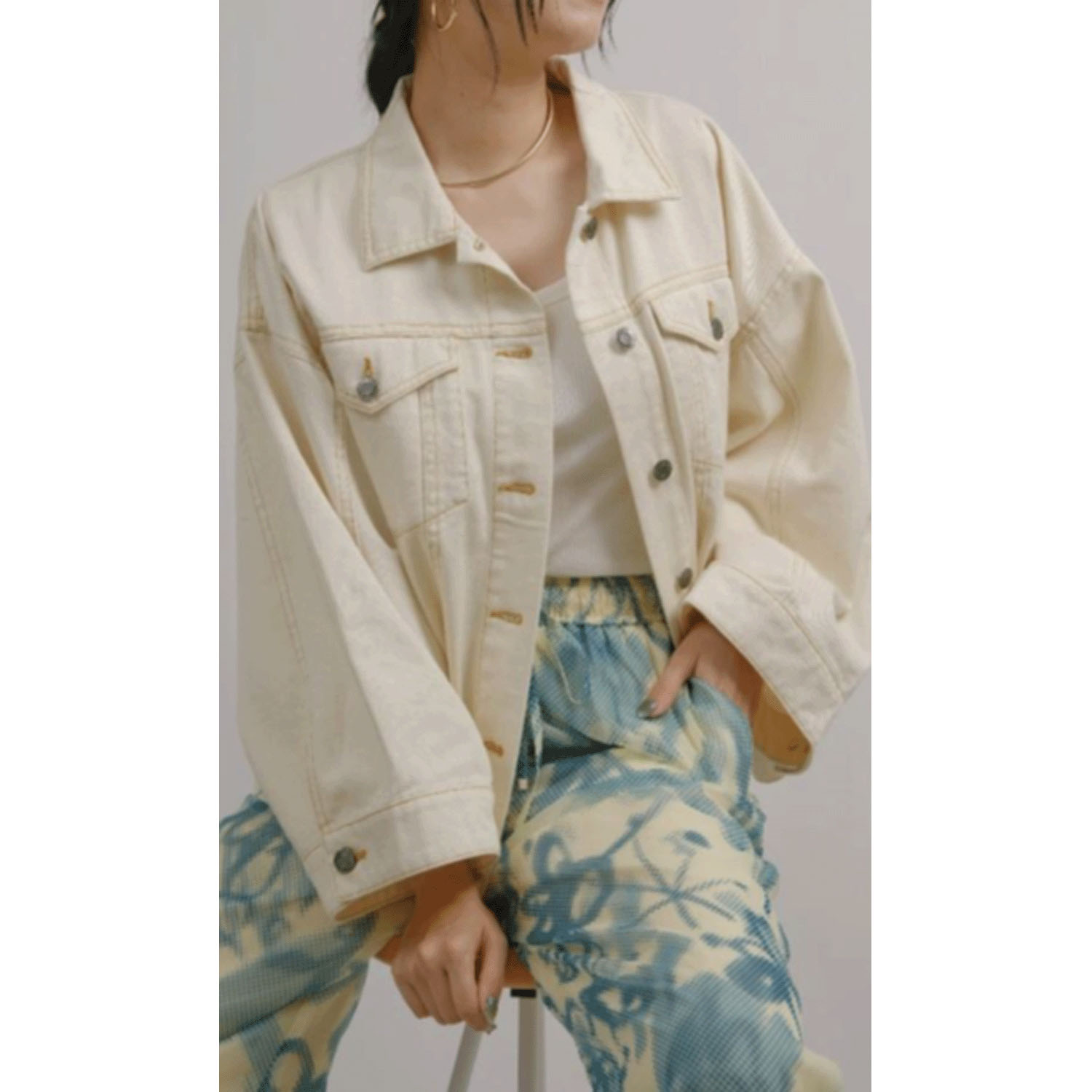 Palm Riche ユーズド風Gジャン - 画像2