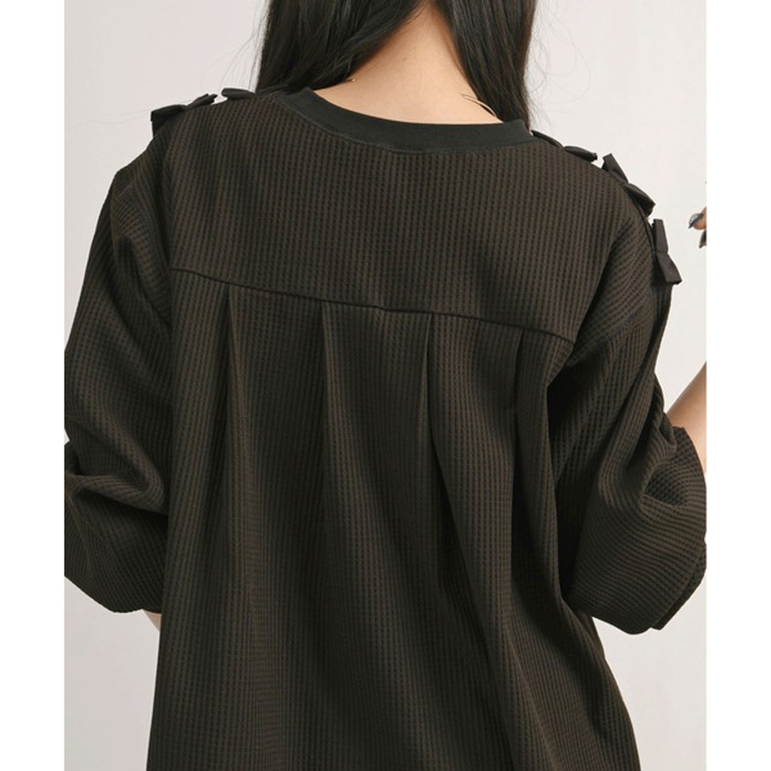 Palm Riche  ランダムフリルワッフルトップス - 画像12