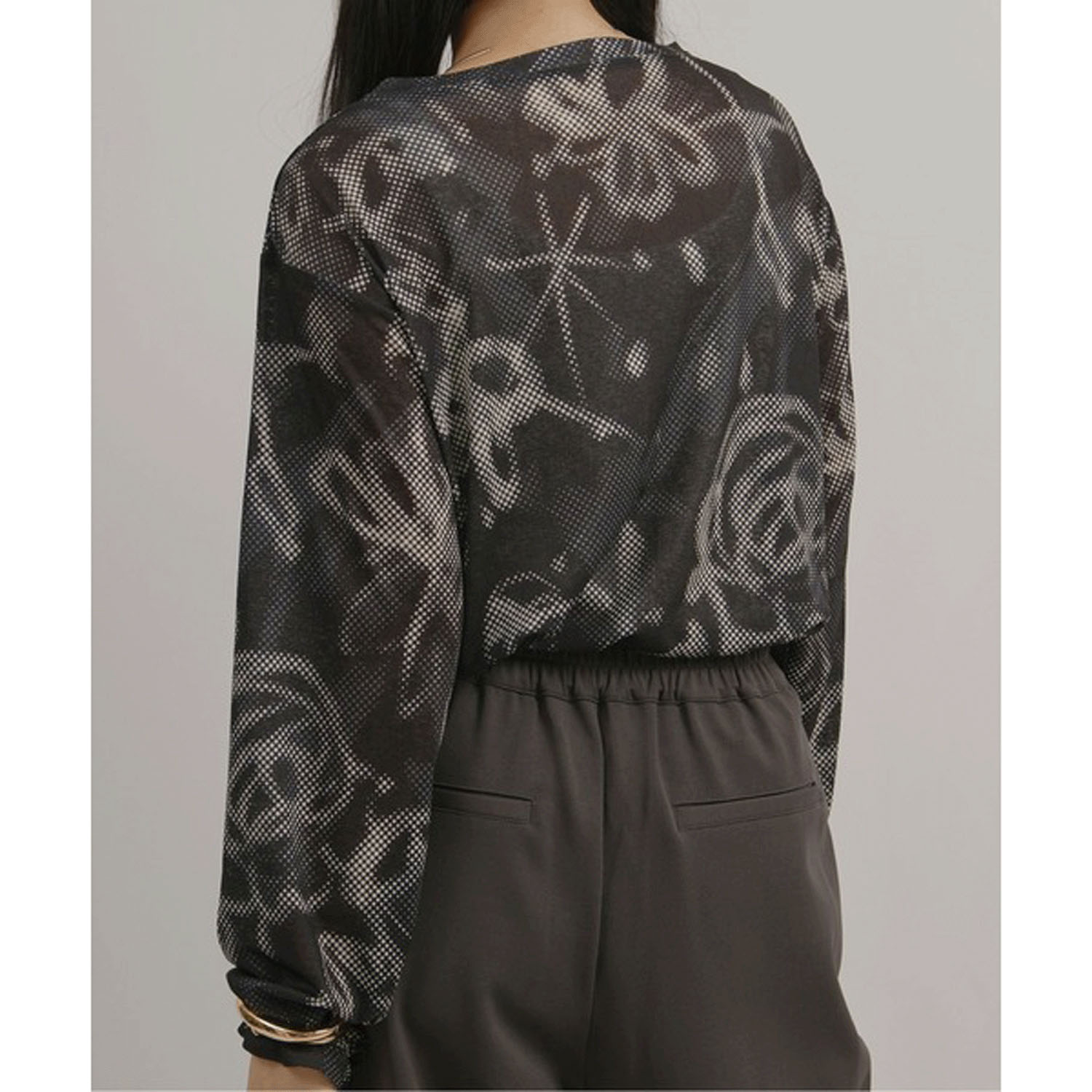 Palm Riche ドットレトロ柄シアートップス - 画像15