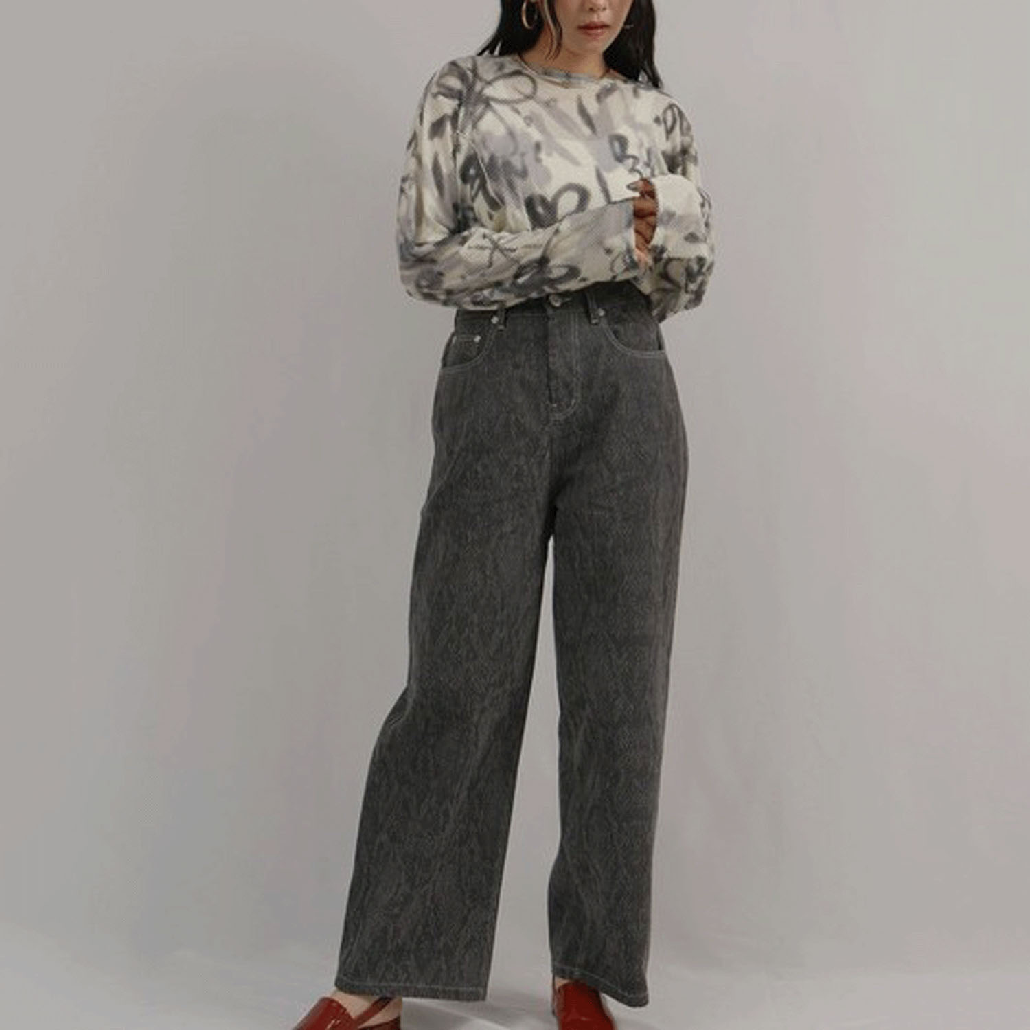 Palm Riche ドットレトロ柄シアートップス - 画像8