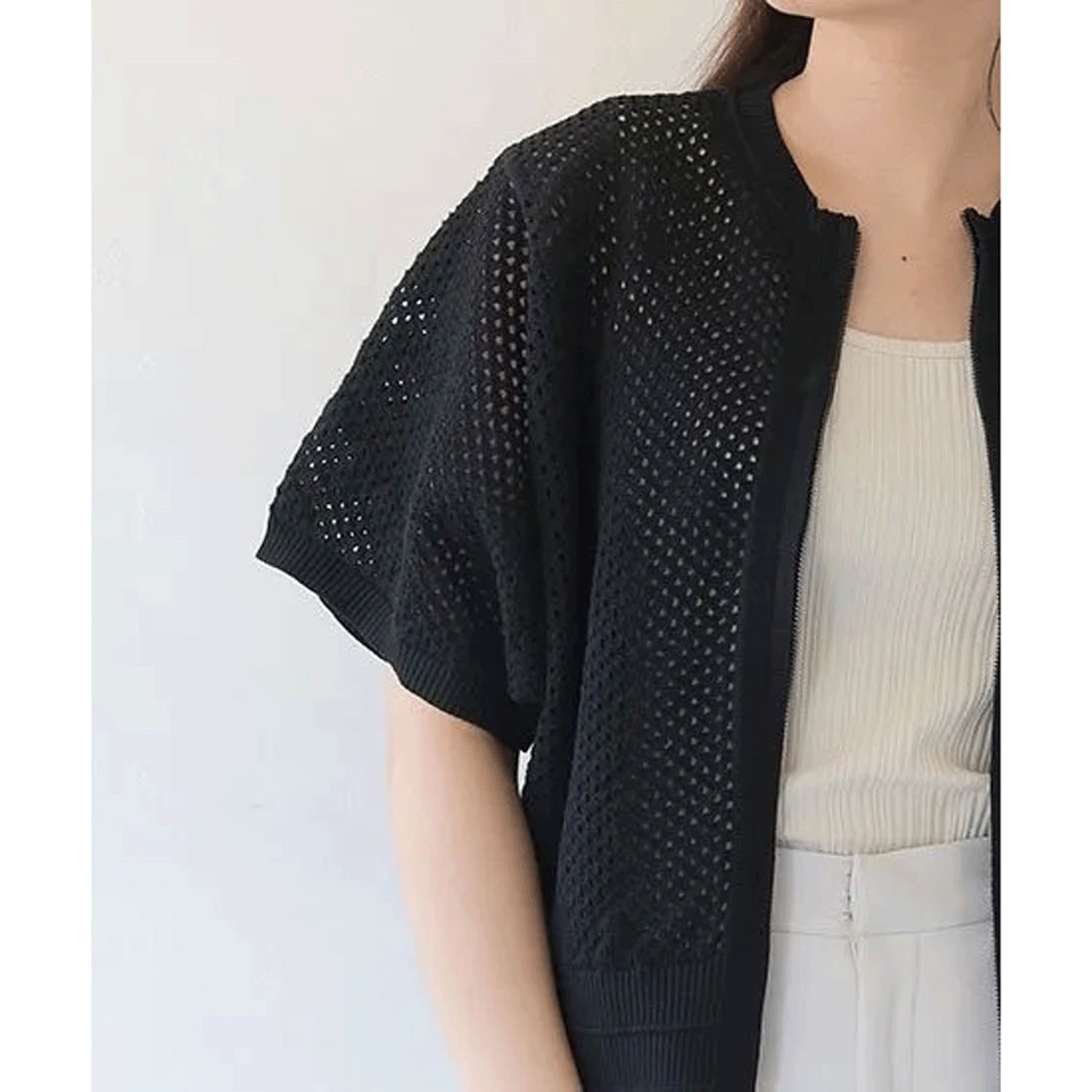 Vingtrois メッシュカーディガン - 画像12