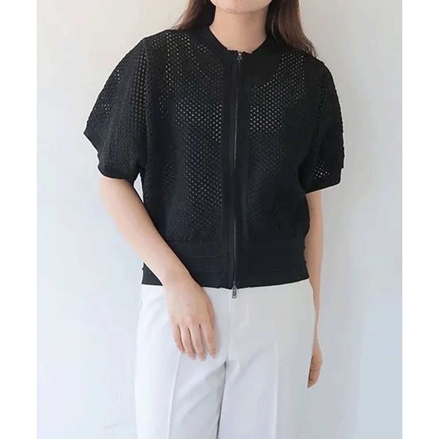 Vingtrois メッシュカーディガン - 画像5