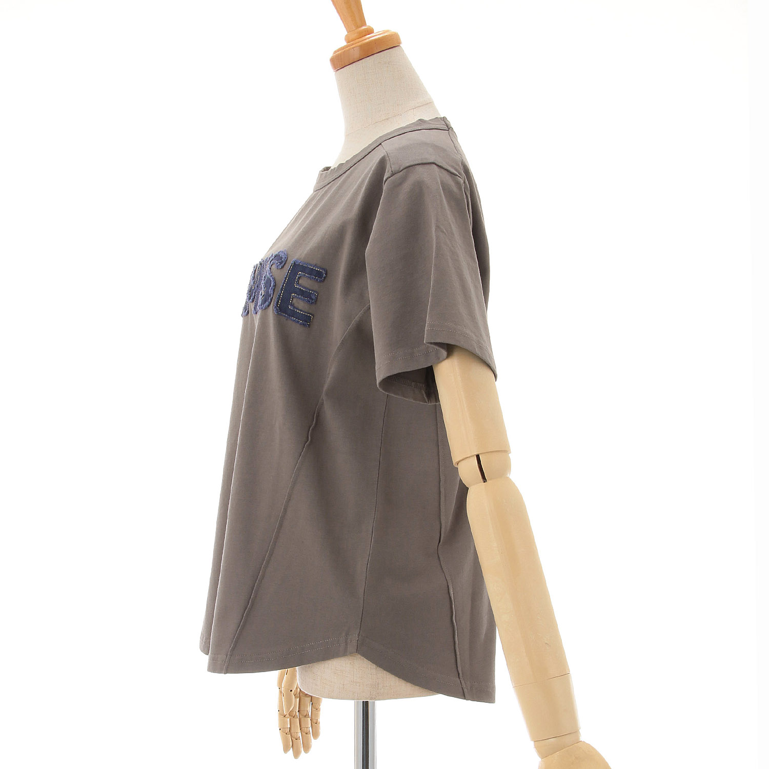 【Insta Live】【動画あり】Vingtrois パッチワークロゴTシャツ - 画像3