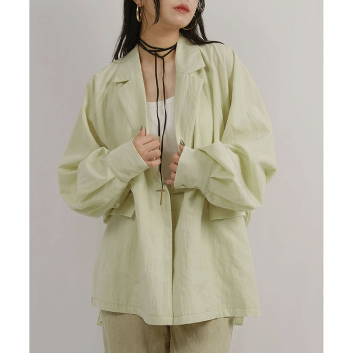 【Insta Live】Palm Riche ワッシャーオーバージャケット - 画像21