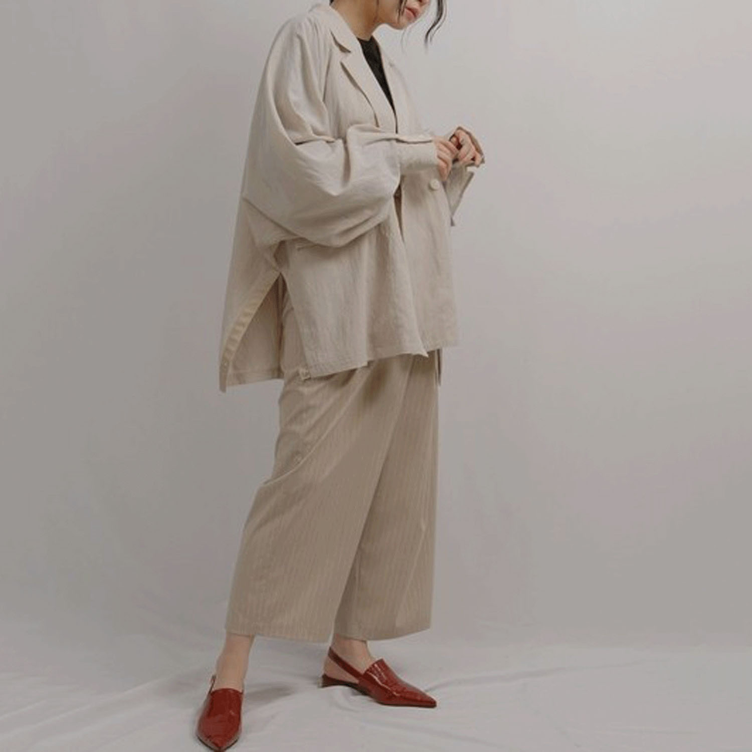 【Insta Live】Palm Riche ワッシャーオーバージャケット - 画像7