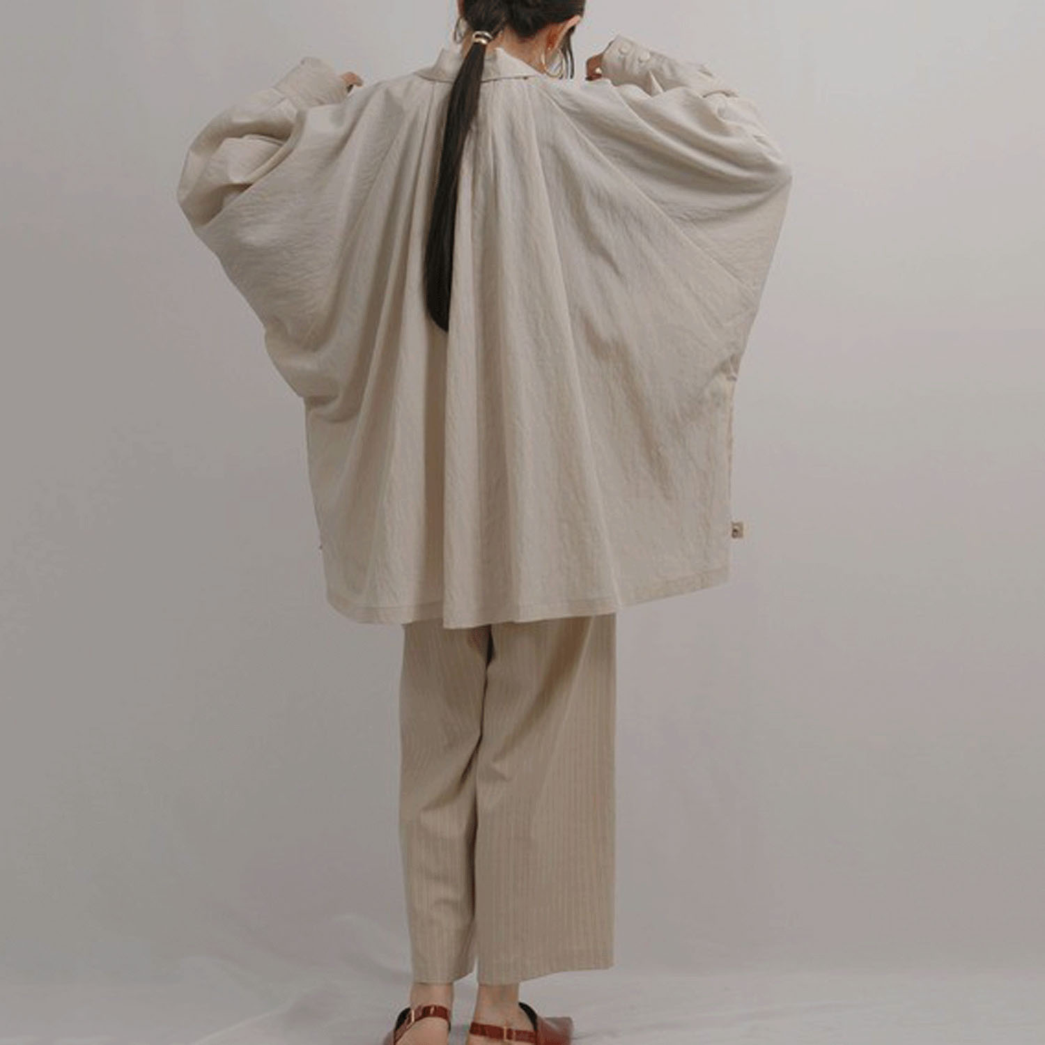 【Insta Live】Palm Riche ワッシャーオーバージャケット - 画像9