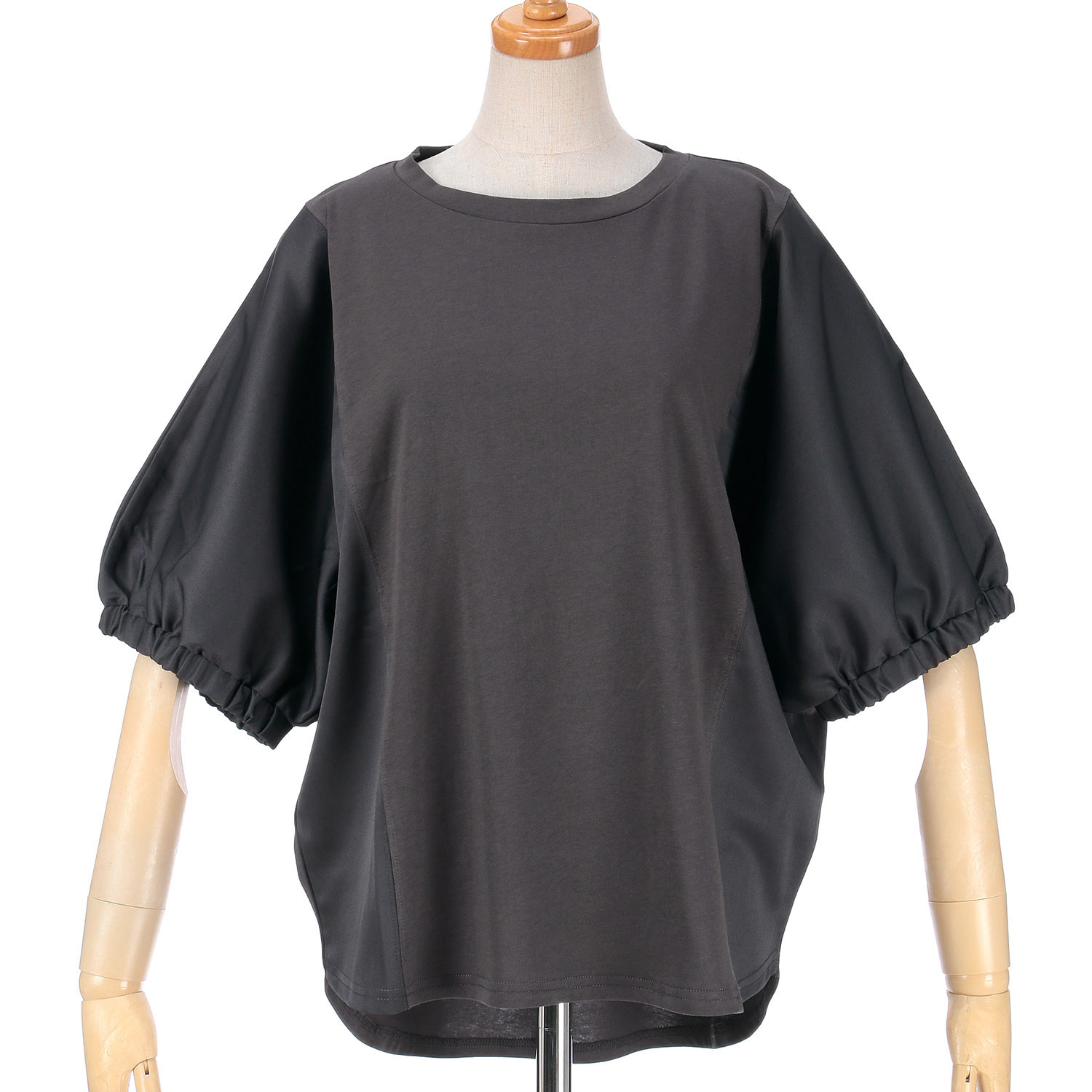 Vingtrois ドルマン袖異素材プルオーバー - 画像2