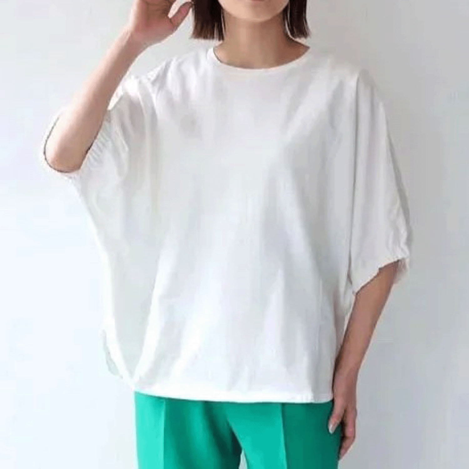 Vingtrois ドルマン袖異素材プルオーバー - 画像4