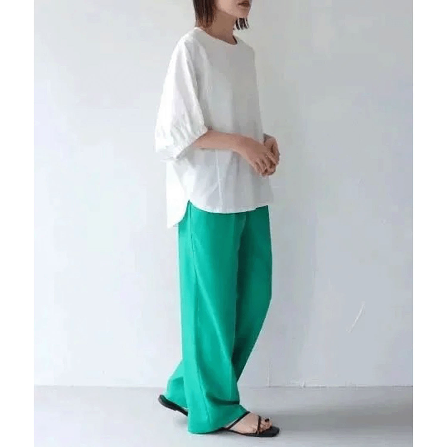 Vingtrois ドルマン袖異素材プルオーバー - 画像8