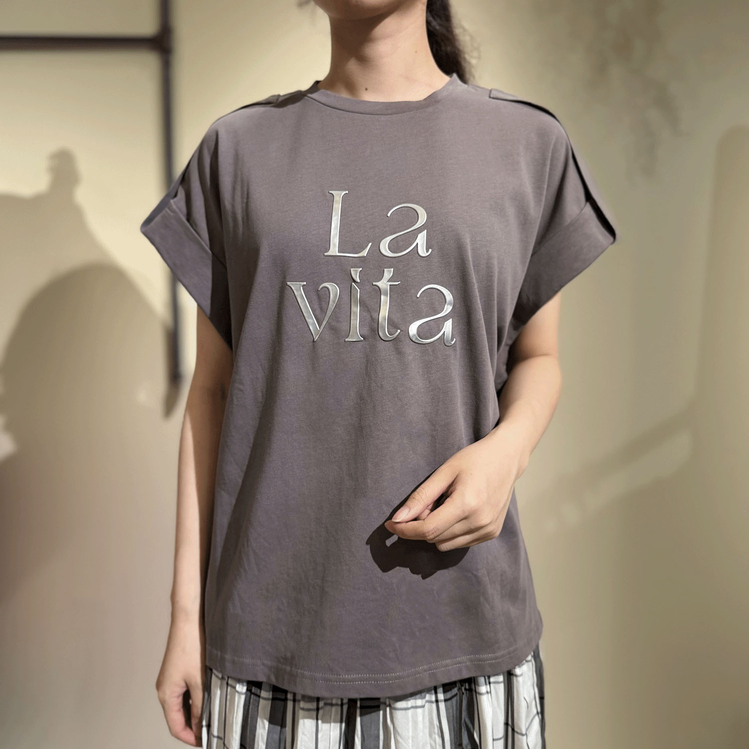 Vingtrois シリコンプリントプルオーバー