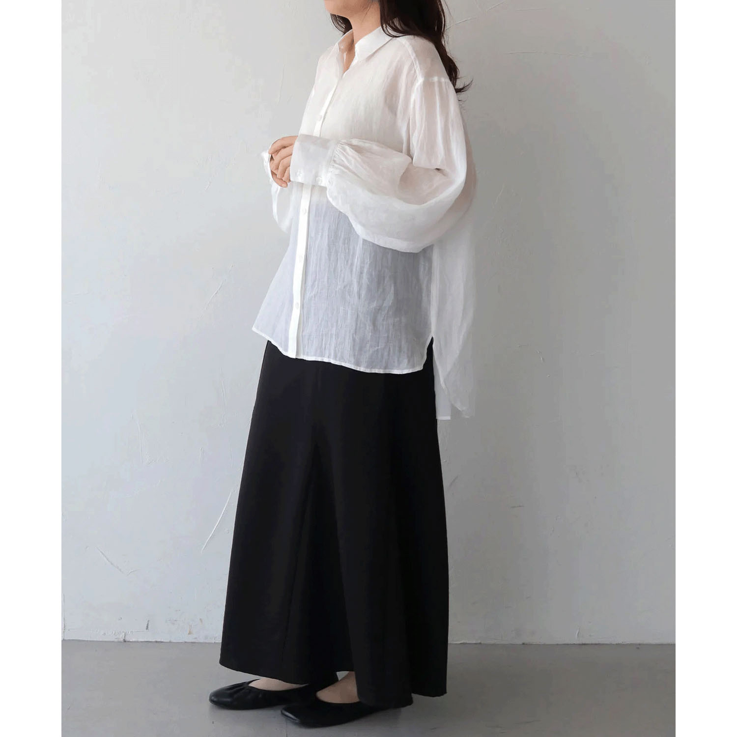 【Insta Live】vingtrois リネン袖ボリュームシャツ - 画像5