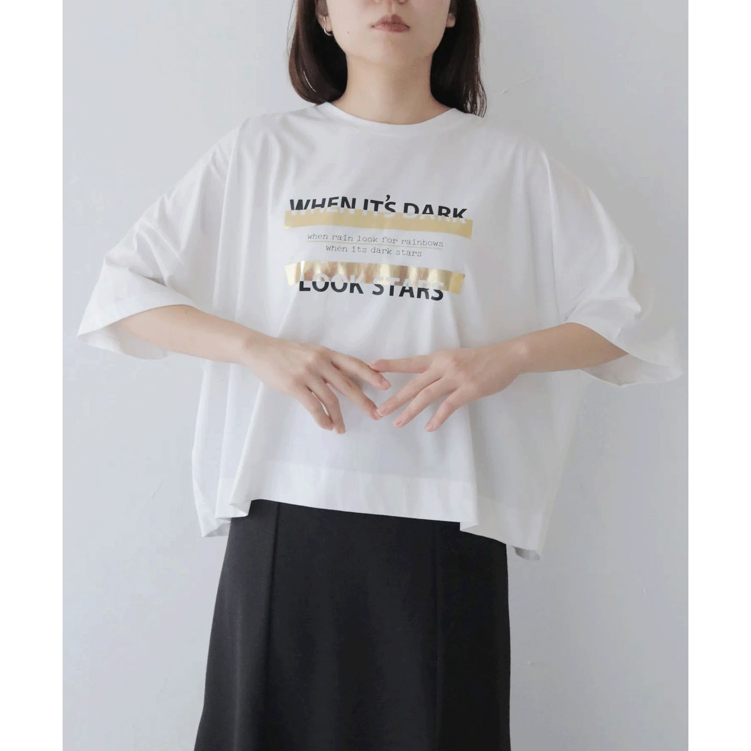 【Insta Live】vingtrois ドライタッチコットン箔ロゴT - 画像19