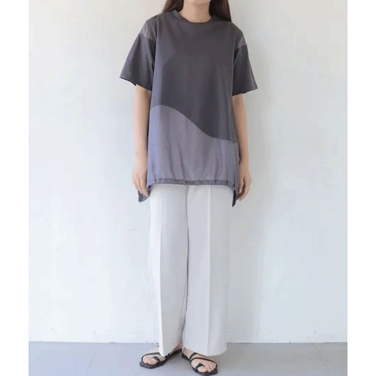 【動画あり】Vingtrois シアー切替ウェーブデザインプルオーバー - 画像9