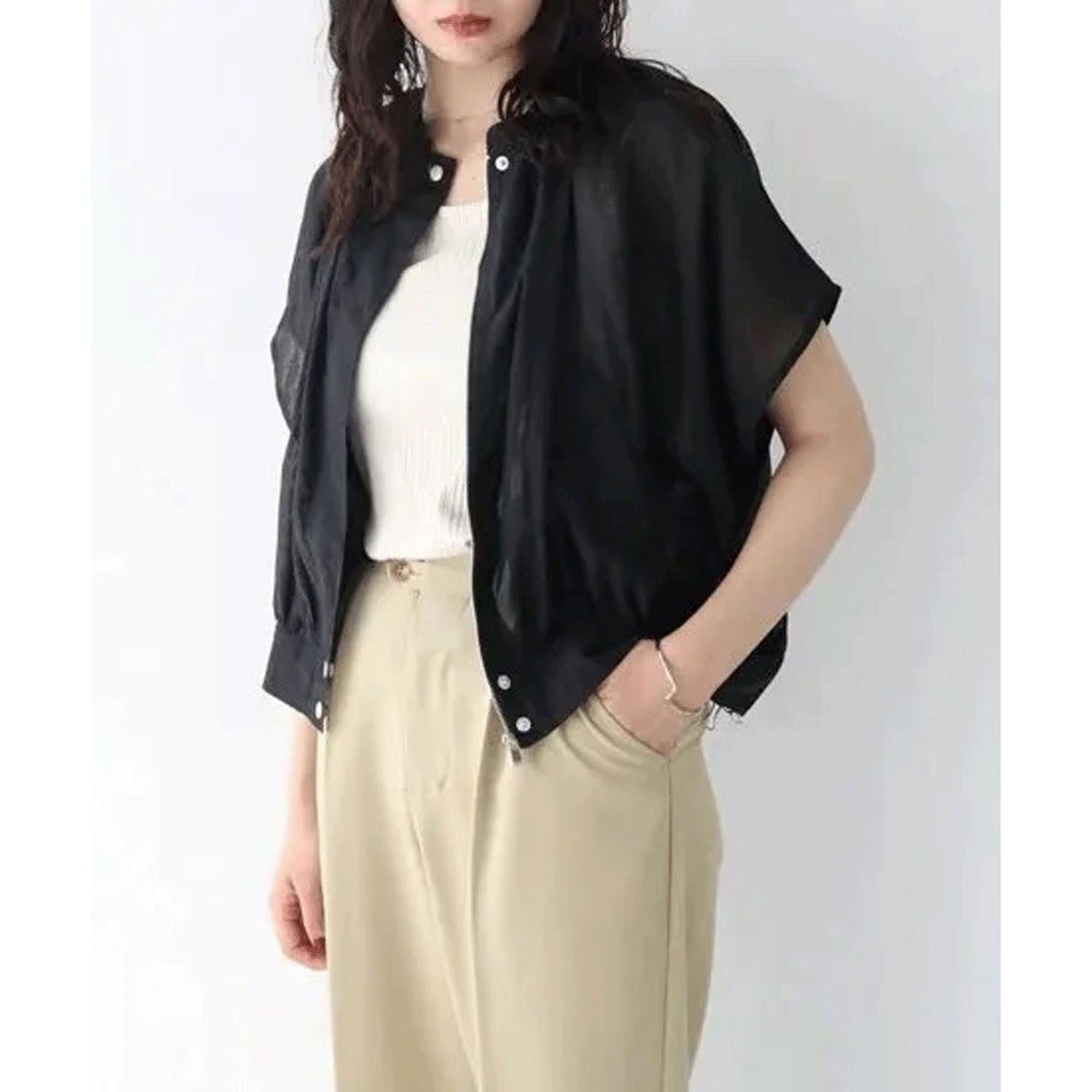 【動画あり】Vingtrois シアーフレンチブルゾン - 画像10