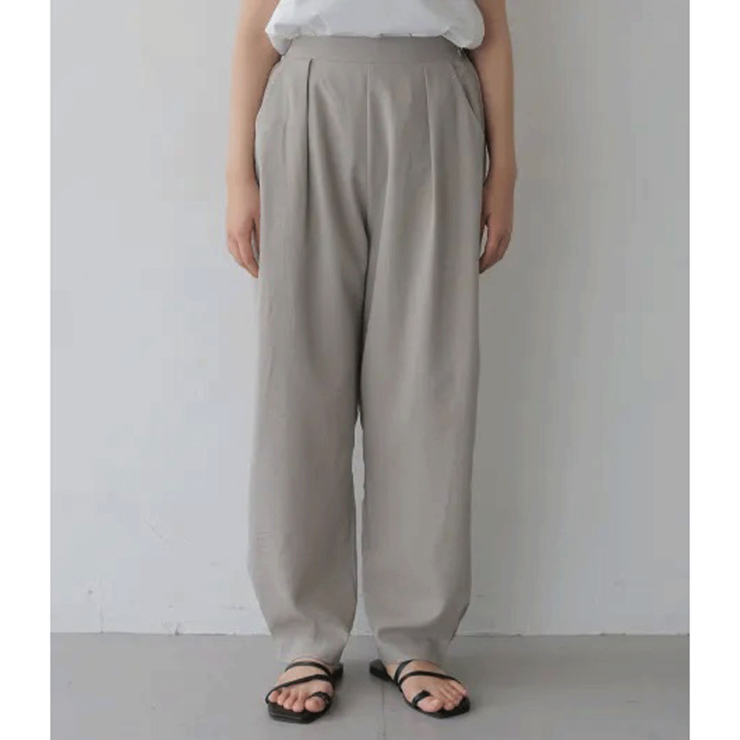 【Insta Live】【動画あり】Vingtrois リネンタッチカーブパンツ - 画像4