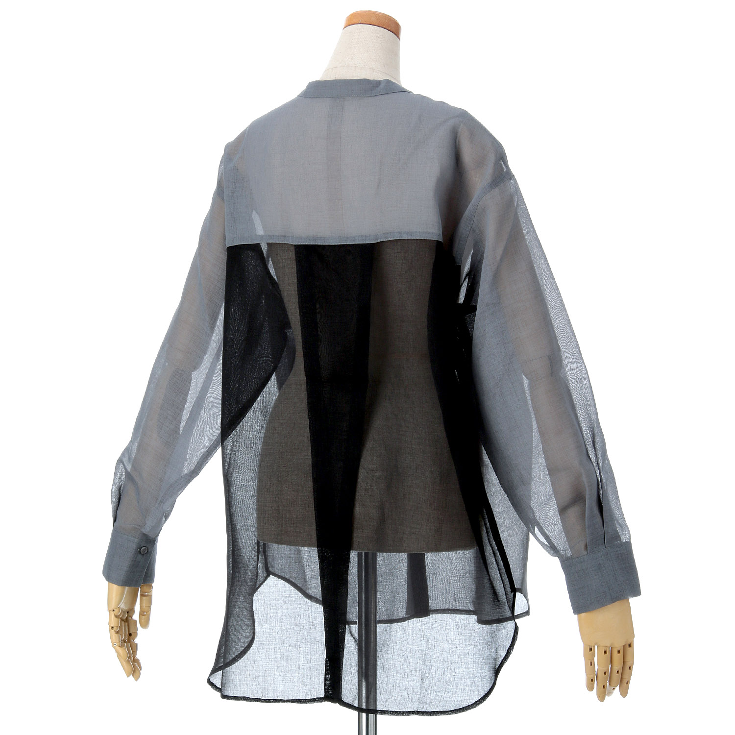 Emilyan シアーリネンライク切替ブラウス - 画像3