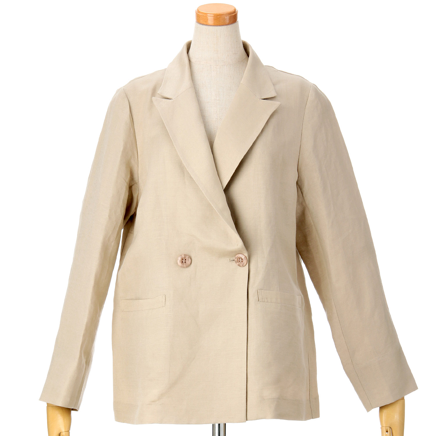 Emilyan リュクス麻レーヨンジャケット - 画像2