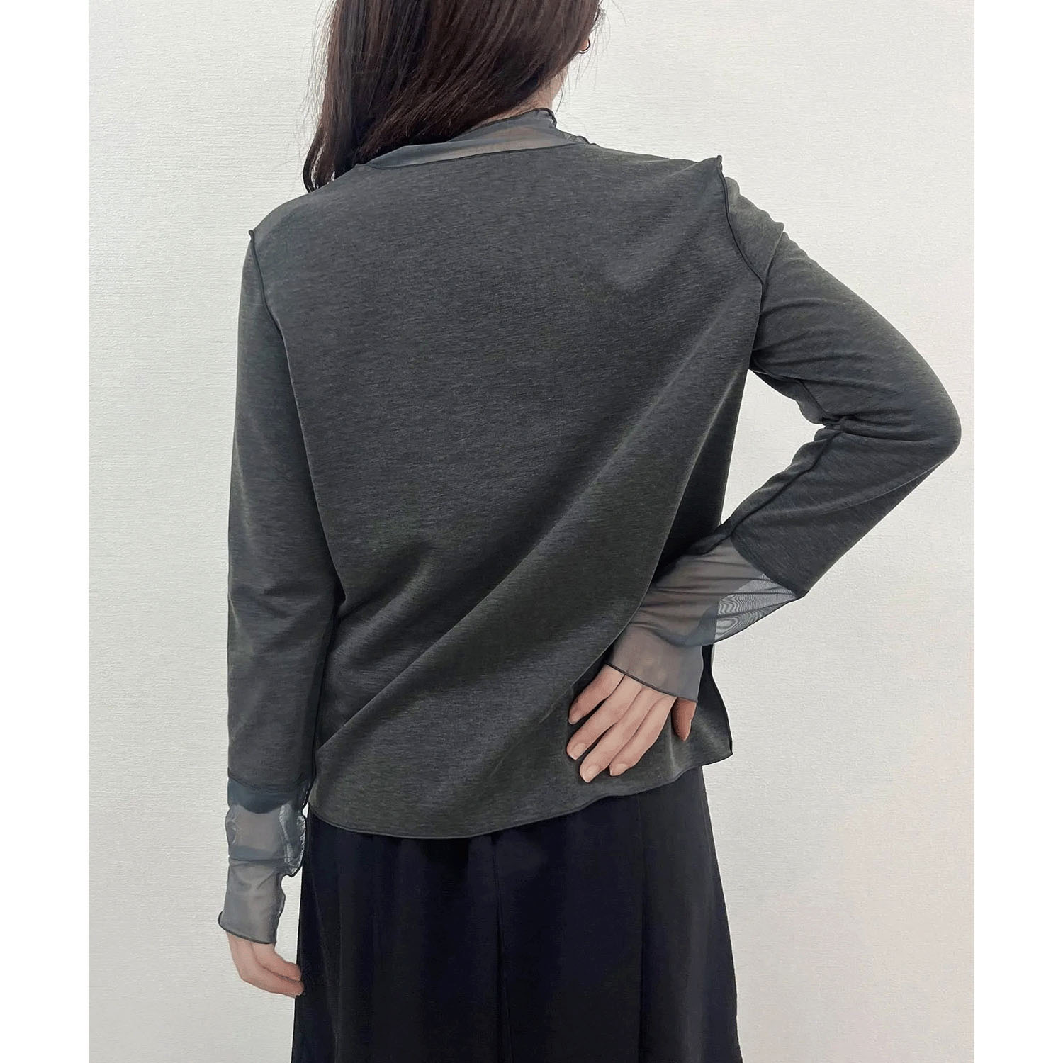 vingtrois  ソフトタッチシアーハイネック - 画像4