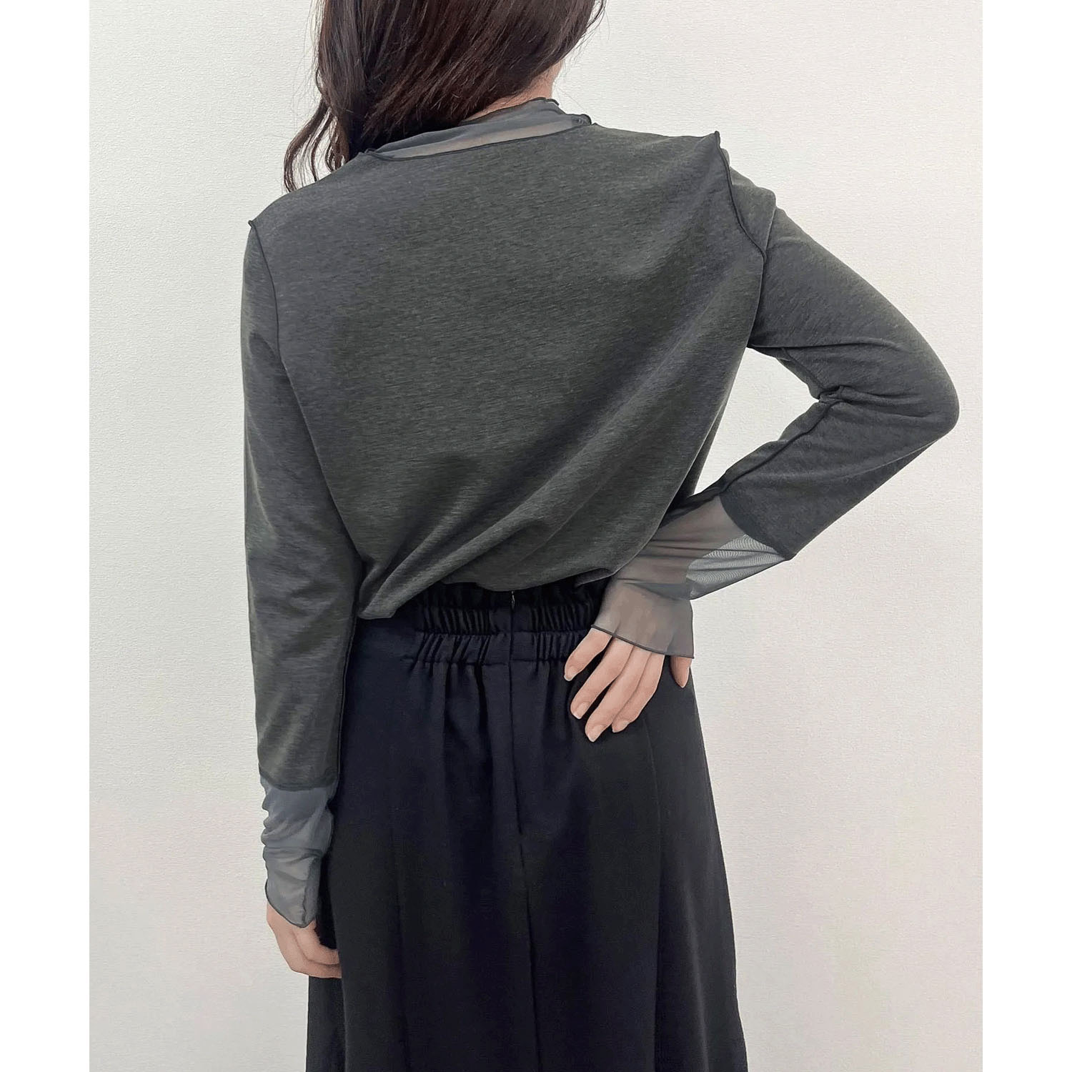 vingtrois  ソフトタッチシアーハイネック - 画像9