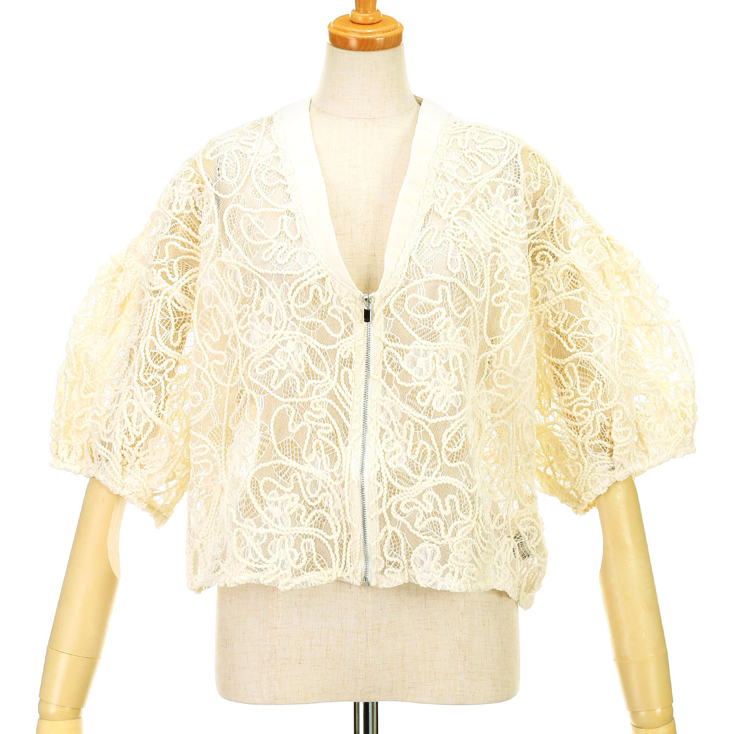 vingtrois コード刺繍ブルゾン