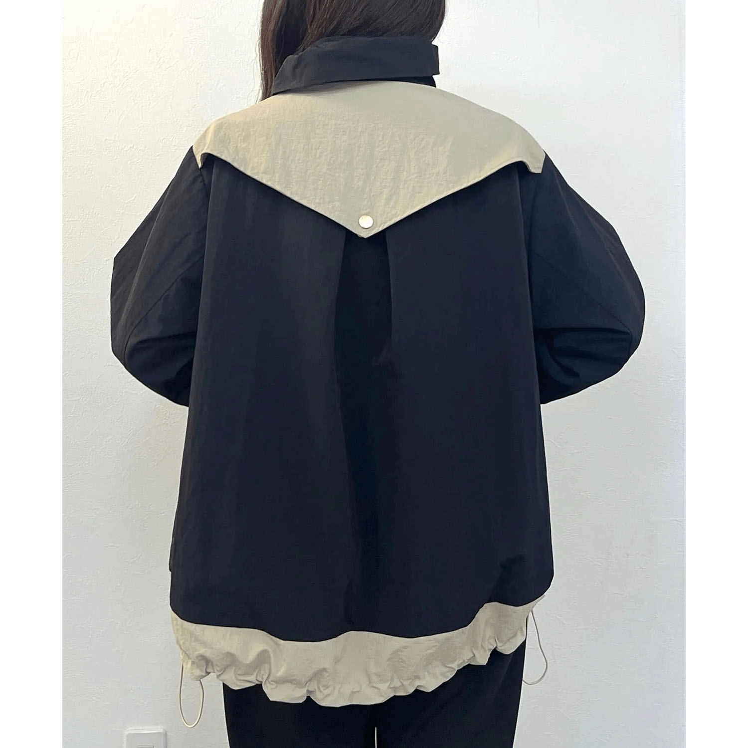 vingtrois ボリュームネック配色ブルゾン - 画像4