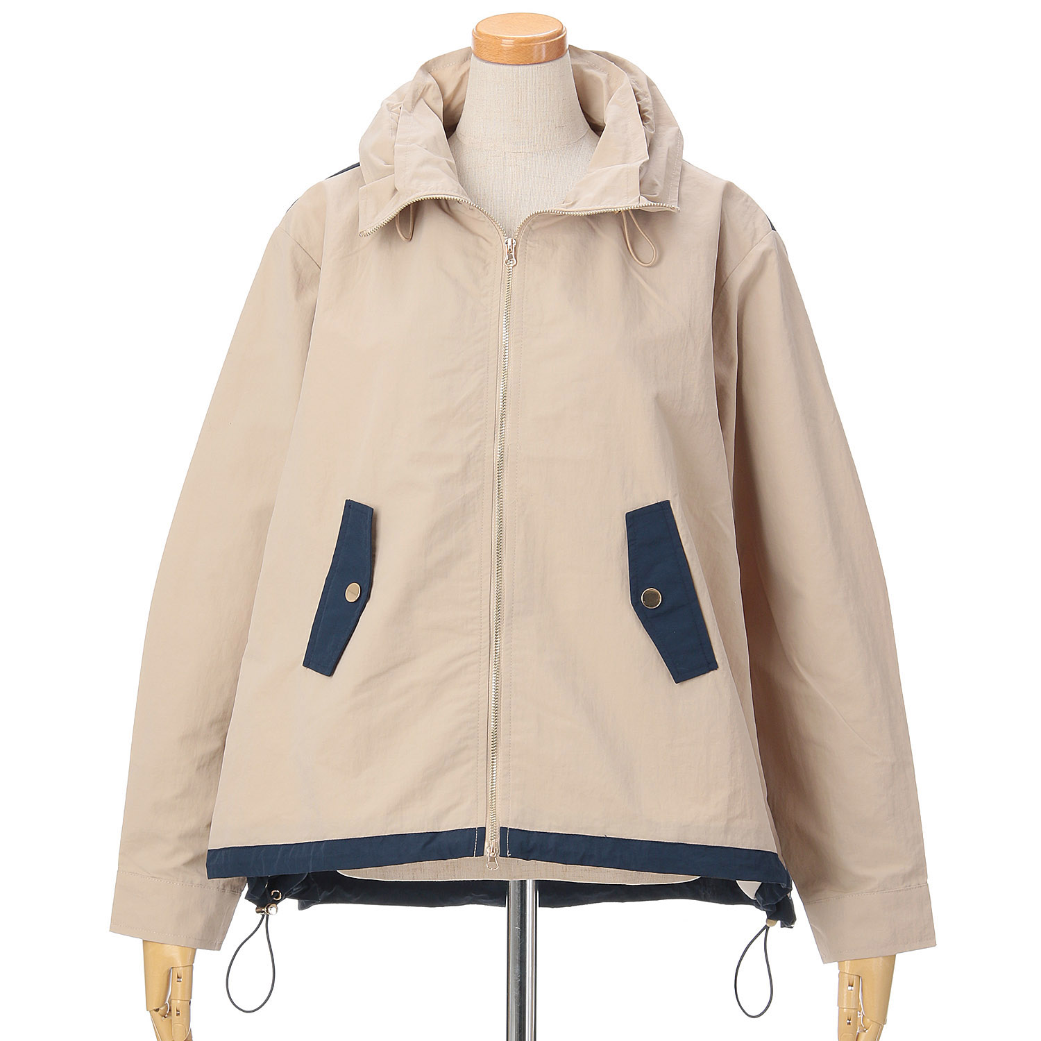 vingtrois ボリュームネック配色ブルゾン - 画像10