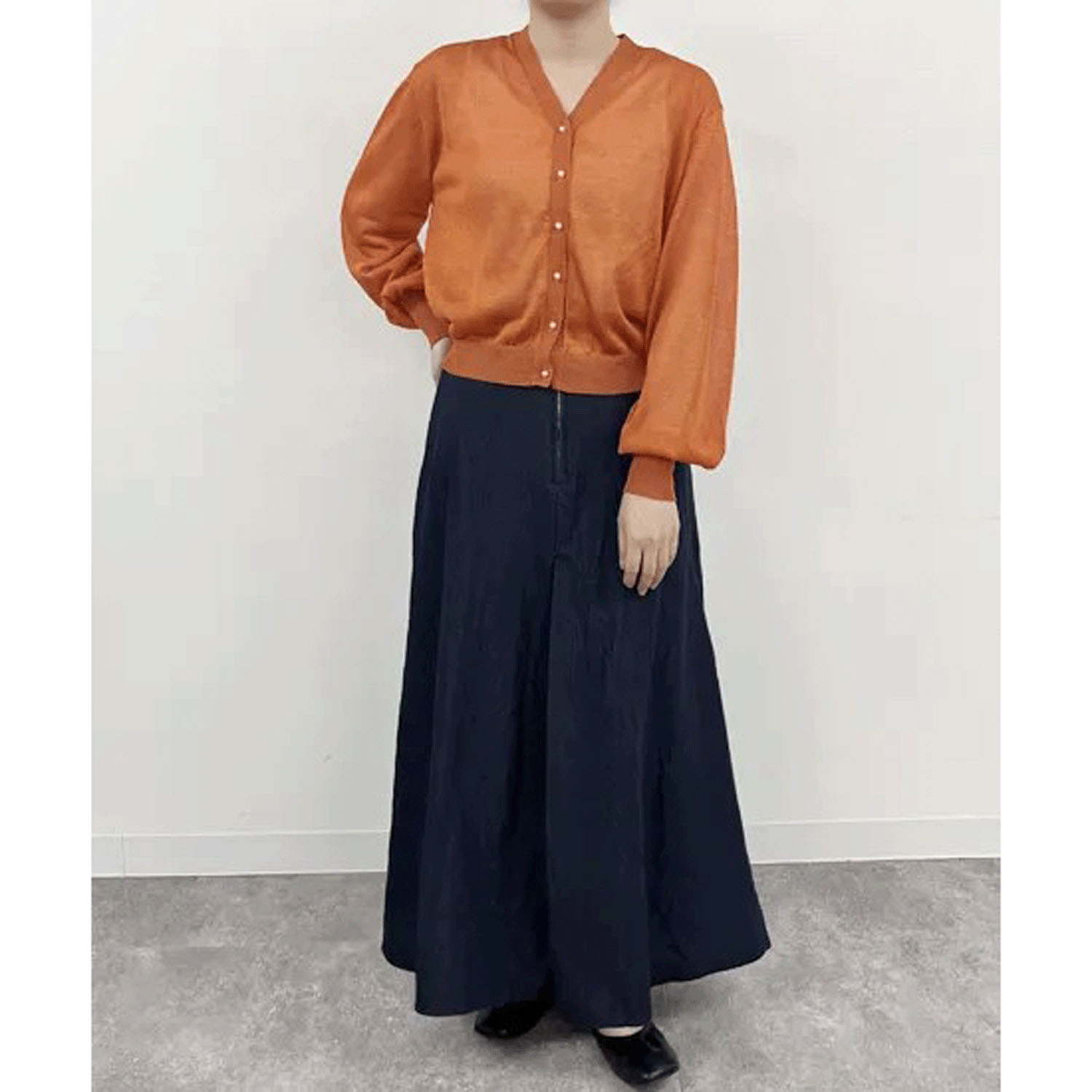 vingtrois Vネックシアーカーデ - 画像7