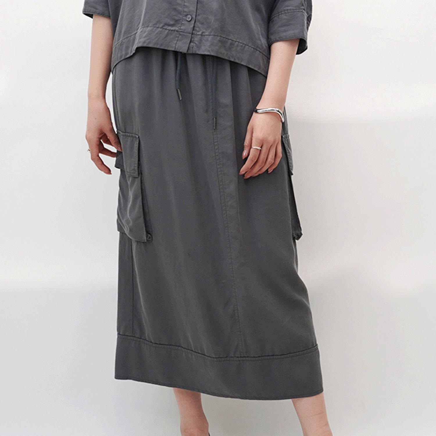 【Insta Live】33℃ バイオテンセルカーゴフレアスカート - 画像4