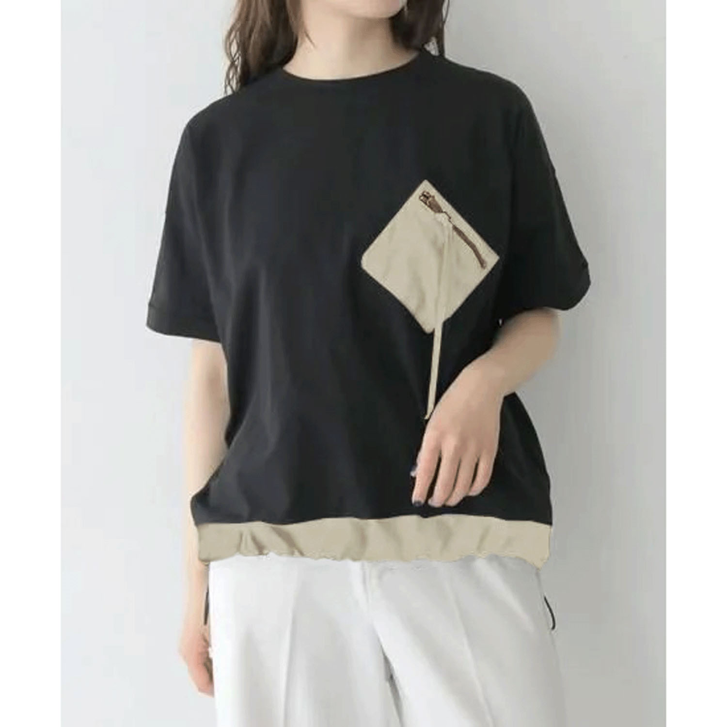 vingtrois 配色ポケットT