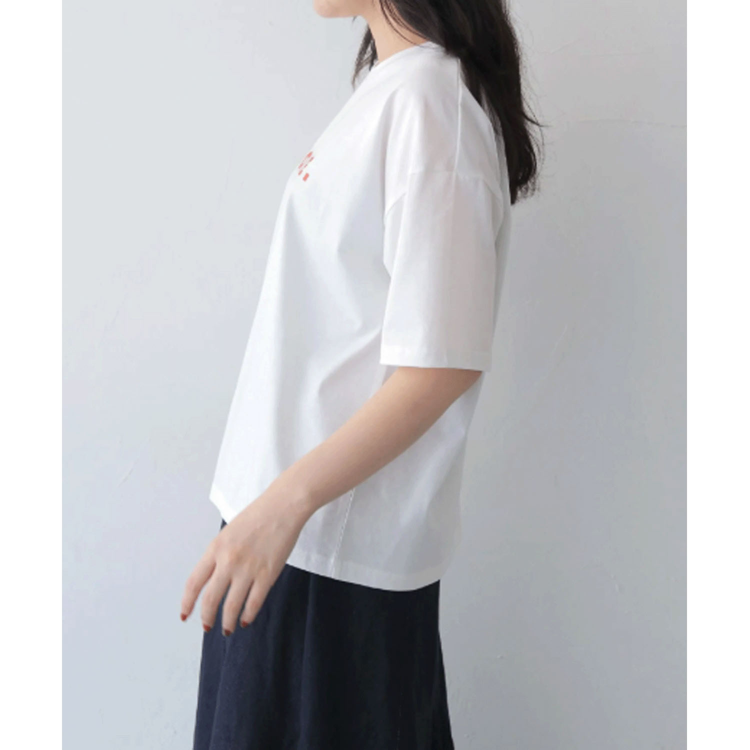 【Insta Live】vingtrois ドライタッチコットンフォントTシャツ - 画像13