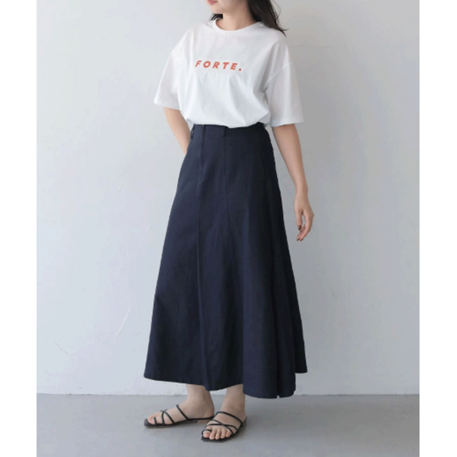 【Insta Live】vingtrois ドライタッチコットンフォントTシャツ - 画像17