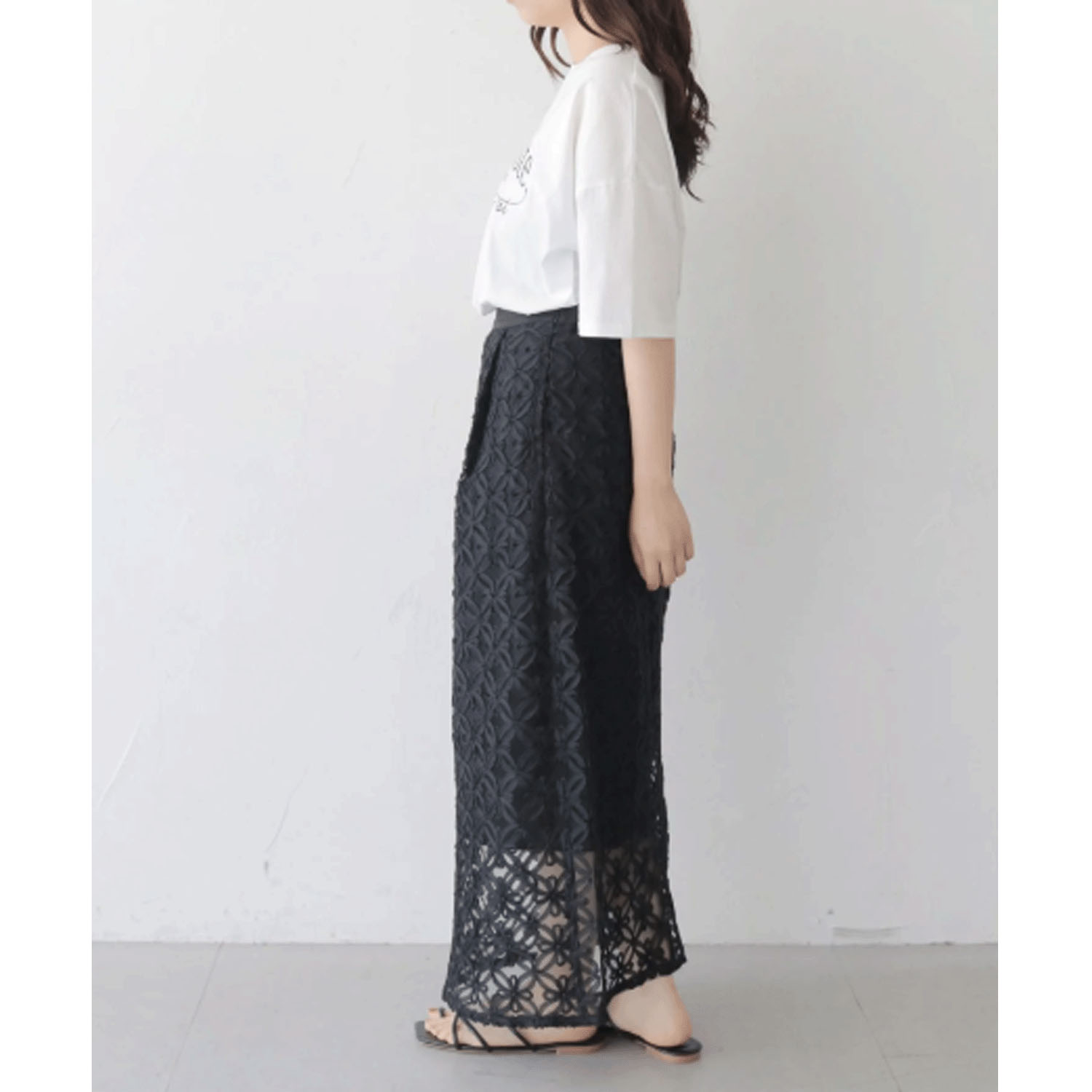 【Insta Live】vingtroisドライタッチコットンカーブロゴTシャツ - 画像12