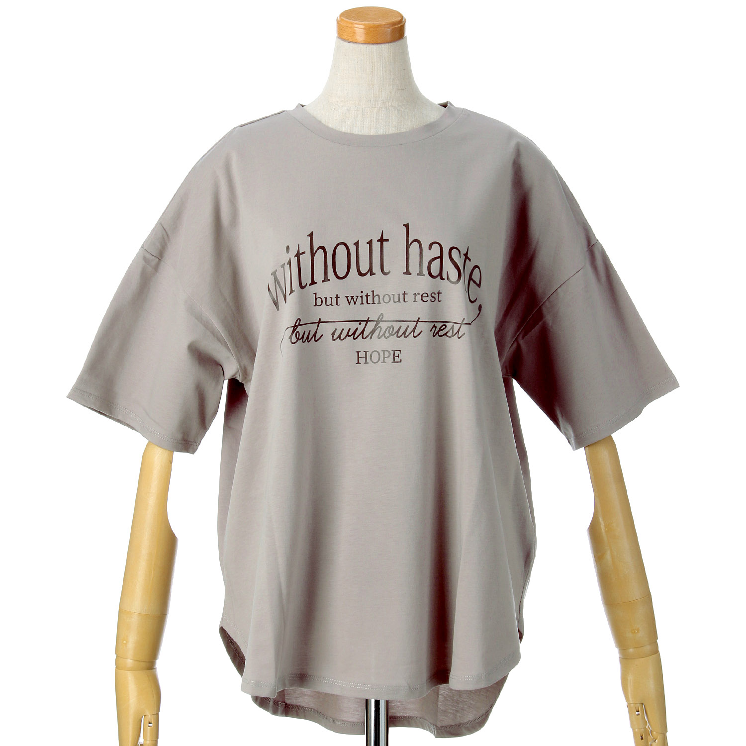 【Insta Live】vingtroisドライタッチコットンカーブロゴTシャツ - 画像16