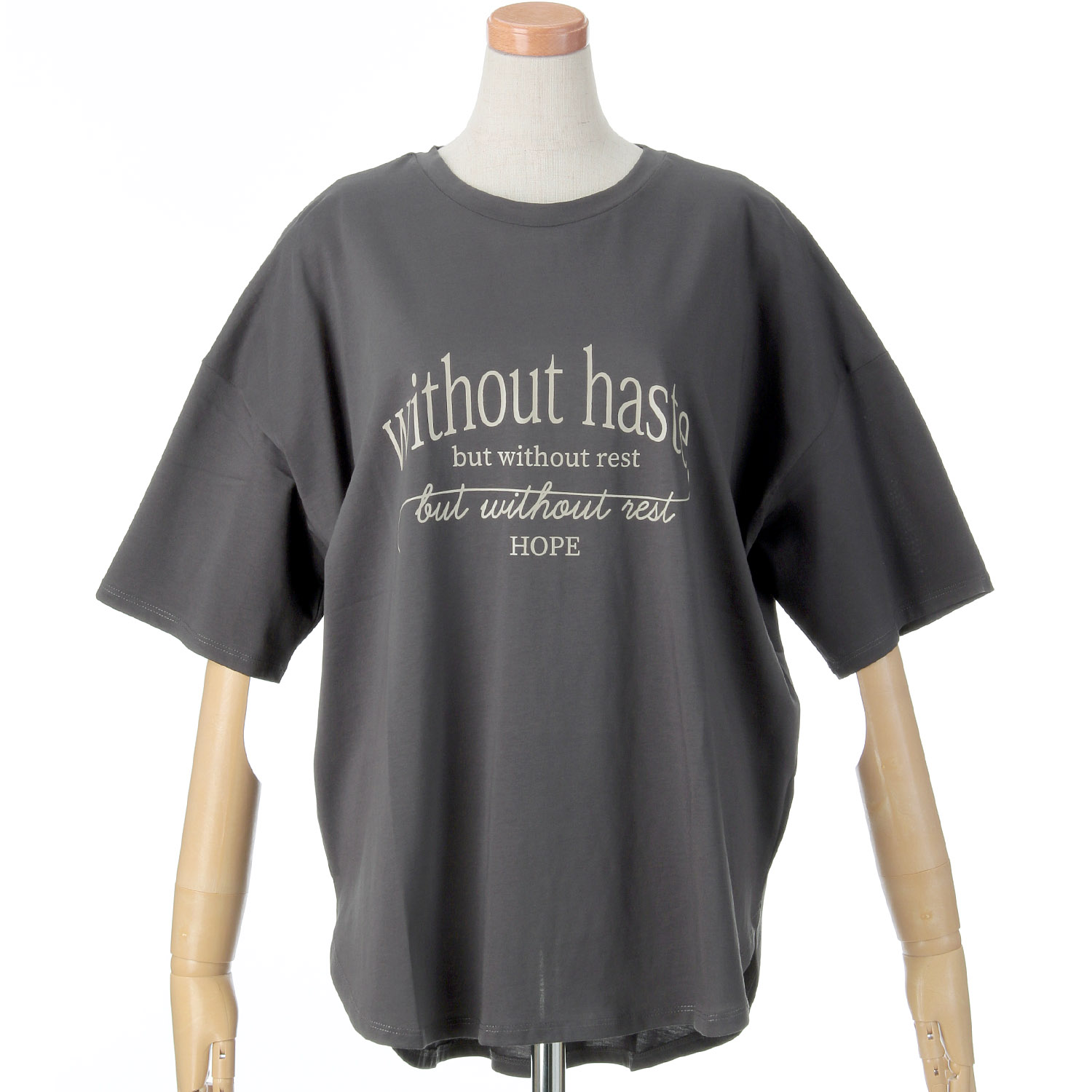 【Insta Live】vingtroisドライタッチコットンカーブロゴTシャツ - 画像19