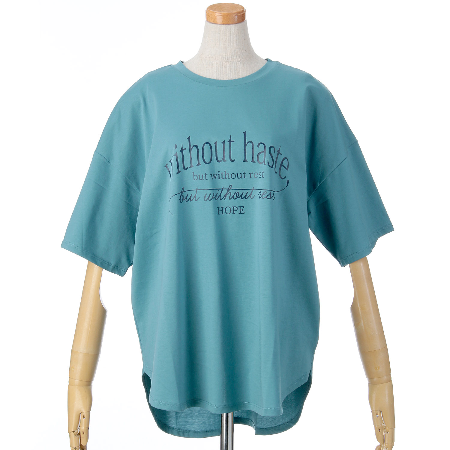 【Insta Live】vingtroisドライタッチコットンカーブロゴTシャツ - 画像31