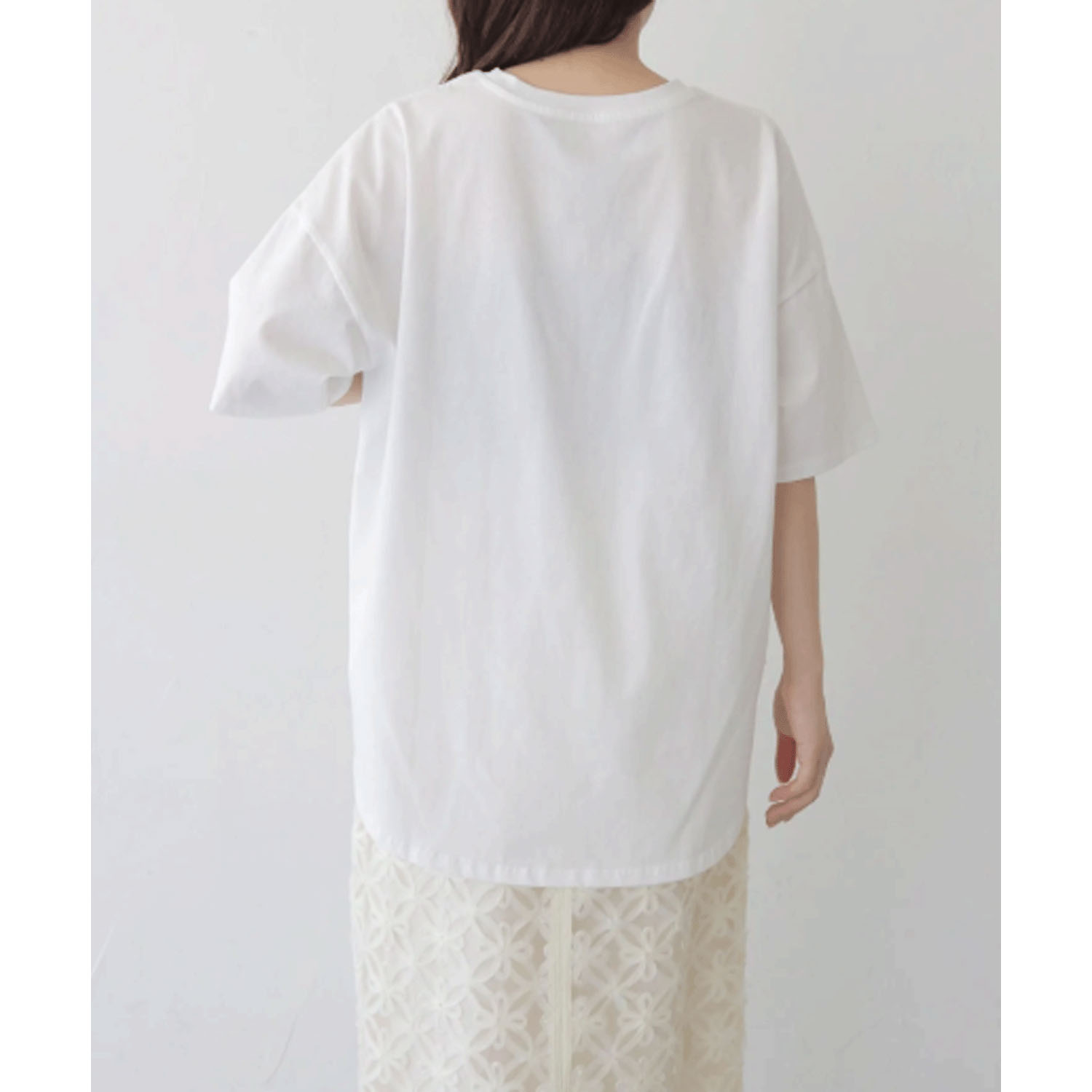 【Insta Live】vingtroisドライタッチコットンカーブロゴTシャツ - 画像6