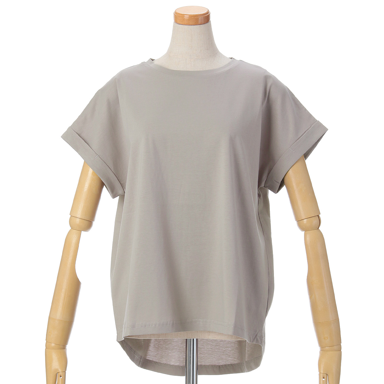 【Insta Live】vingtrois ドライタッチコットンターンバックTシャツ - 画像2