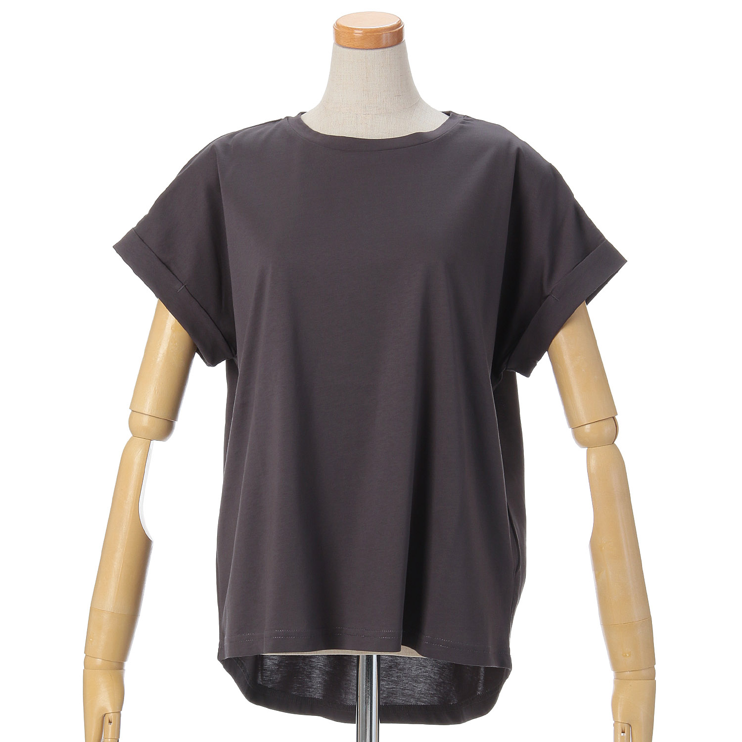 【Insta Live】vingtrois ドライタッチコットンターンバックTシャツ - 画像3