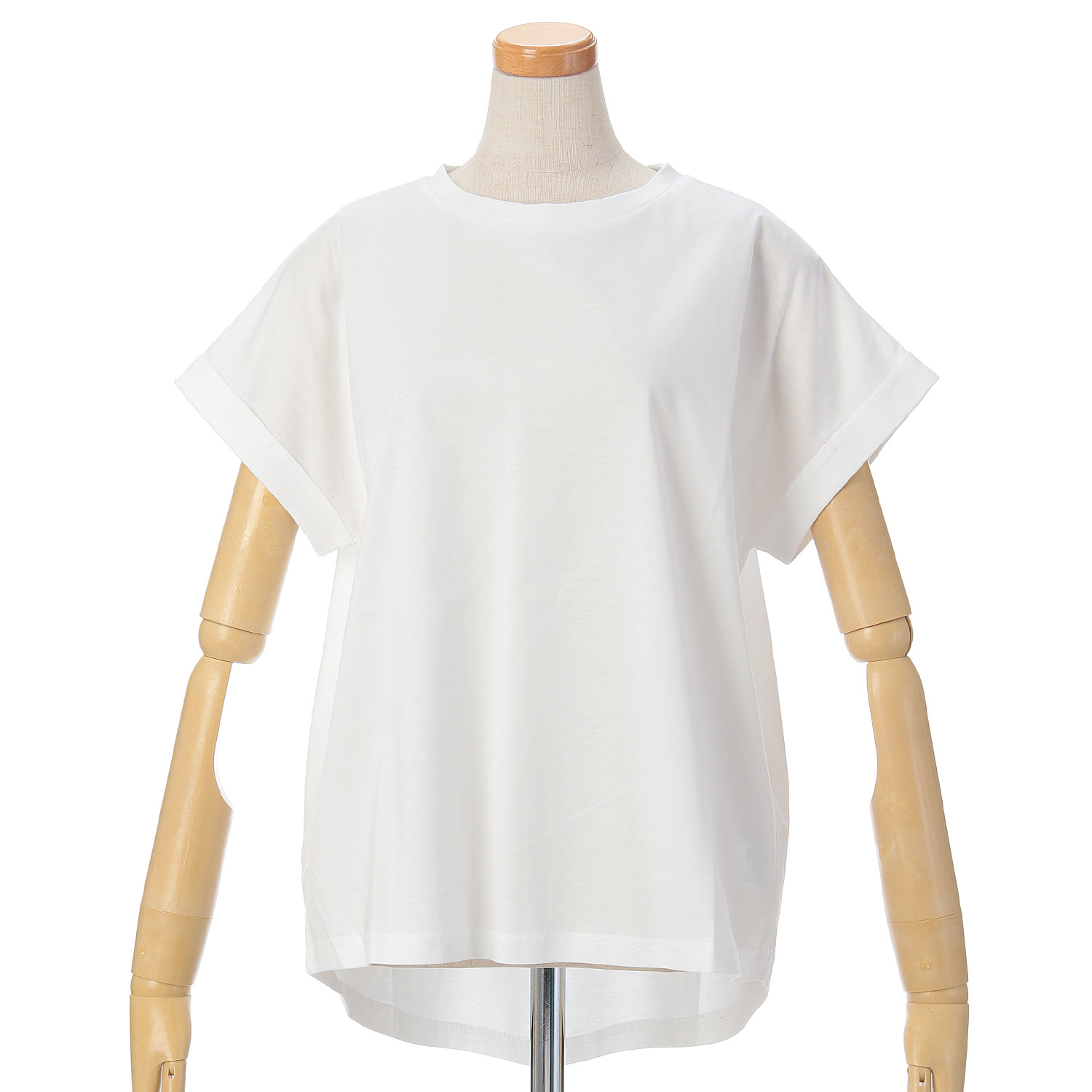 【Insta Live】vingtrois ドライタッチコットンターンバックTシャツ - 画像5